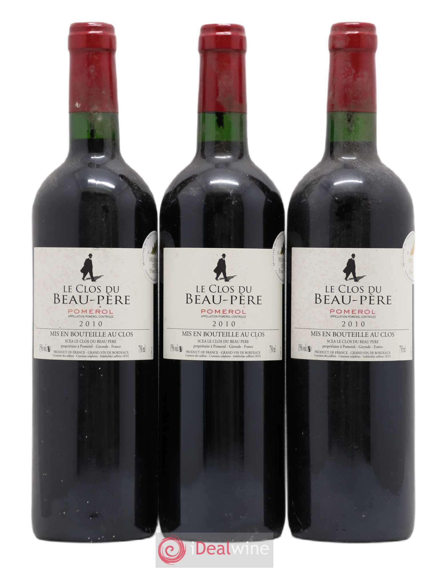 Pomerol Le Clos du Beau Père 2010 - Lot de 3 bouteilles - 0