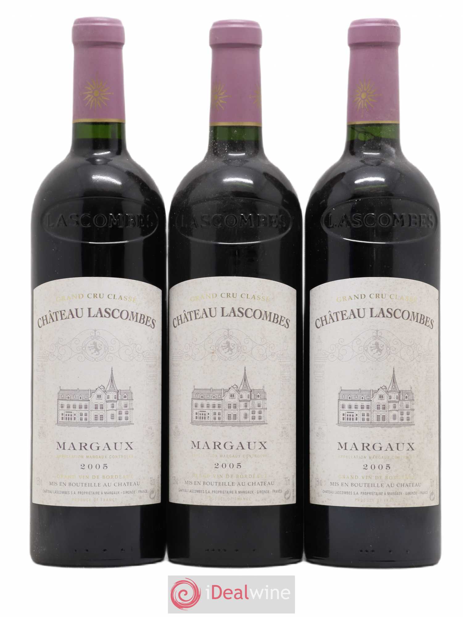 Château Lascombes 2ème Grand Cru Classé 2005 - Lot de 3 bouteilles - 0