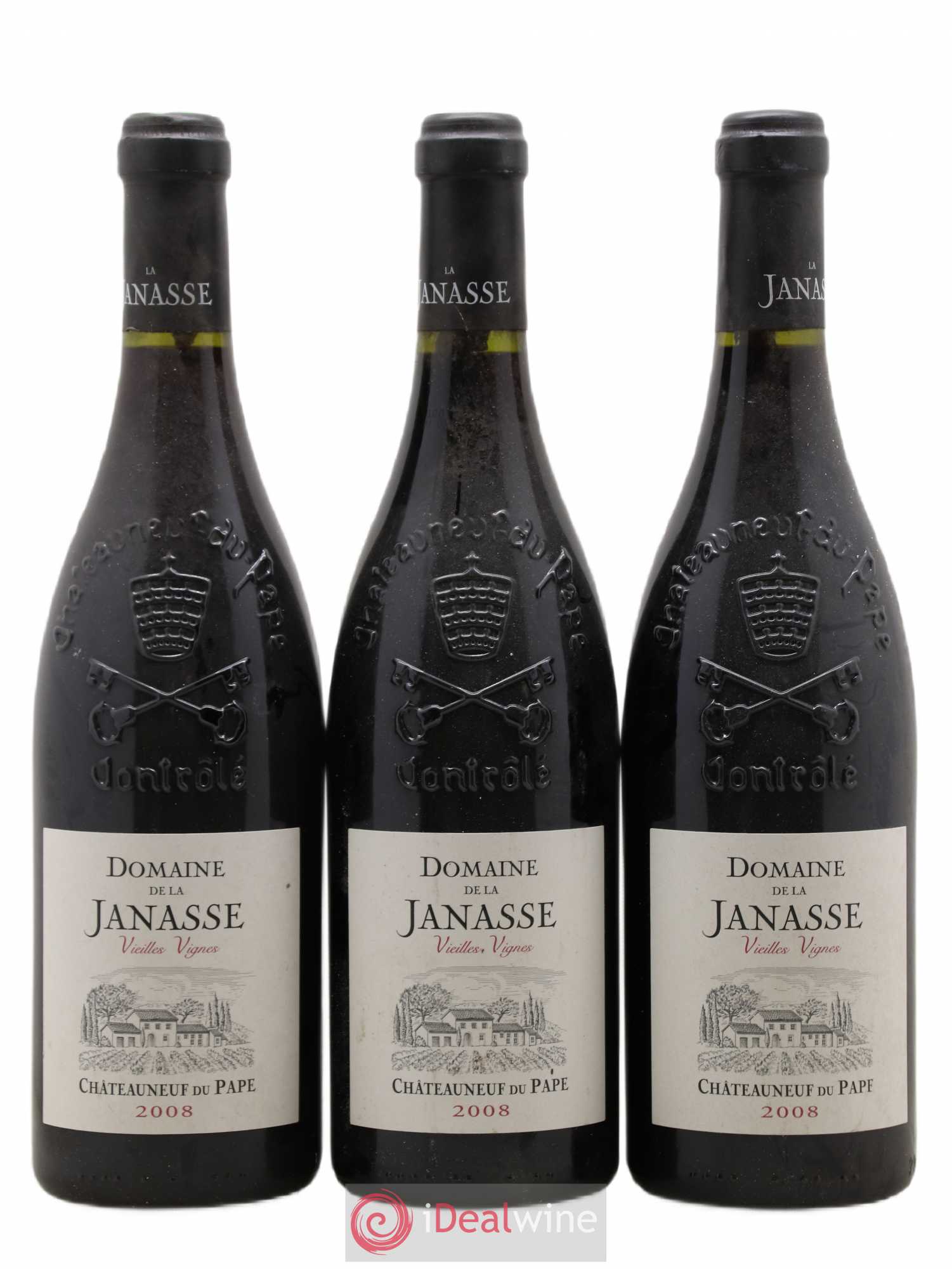 Châteauneuf-du-Pape La Janasse (Domaine de) Vieilles Vignes 2008 - Lot de 6 bouteilles - 1