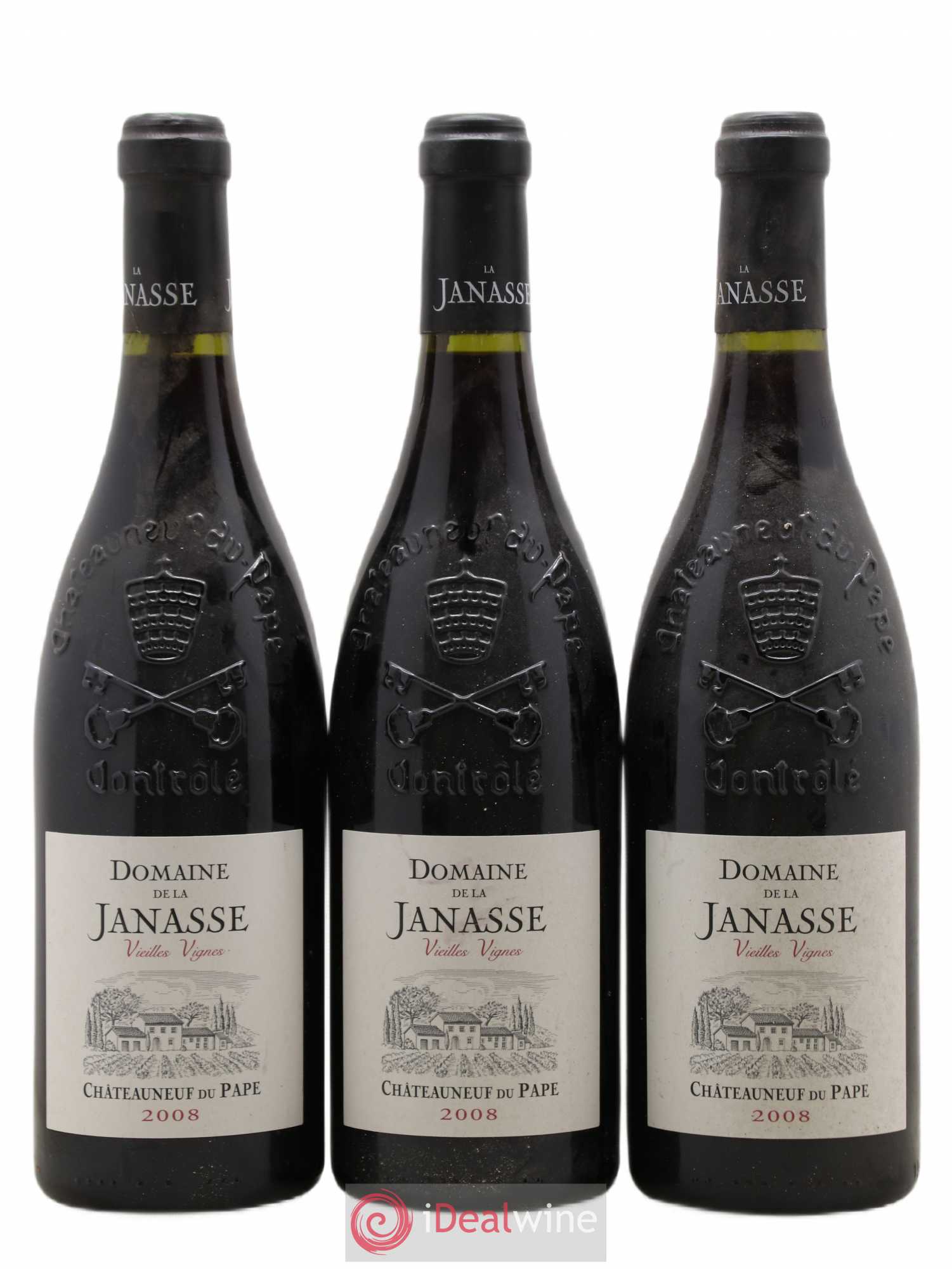 Châteauneuf-du-Pape La Janasse (Domaine de) Vieilles Vignes 2008 - Lot de 6 bouteilles - 2