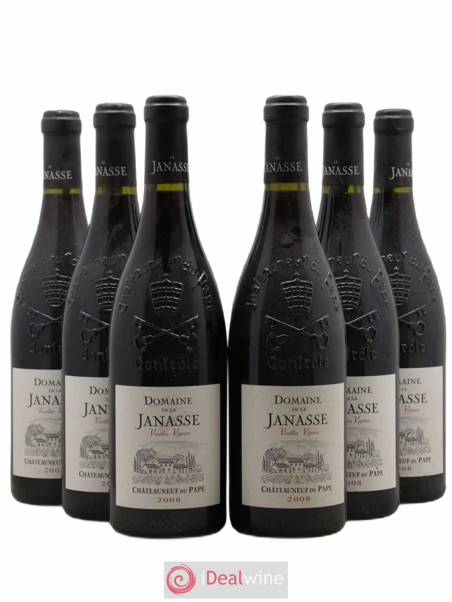 Châteauneuf-du-Pape La Janasse (Domaine de) Vieilles Vignes 2008 - Lot de 6 bouteilles - 0