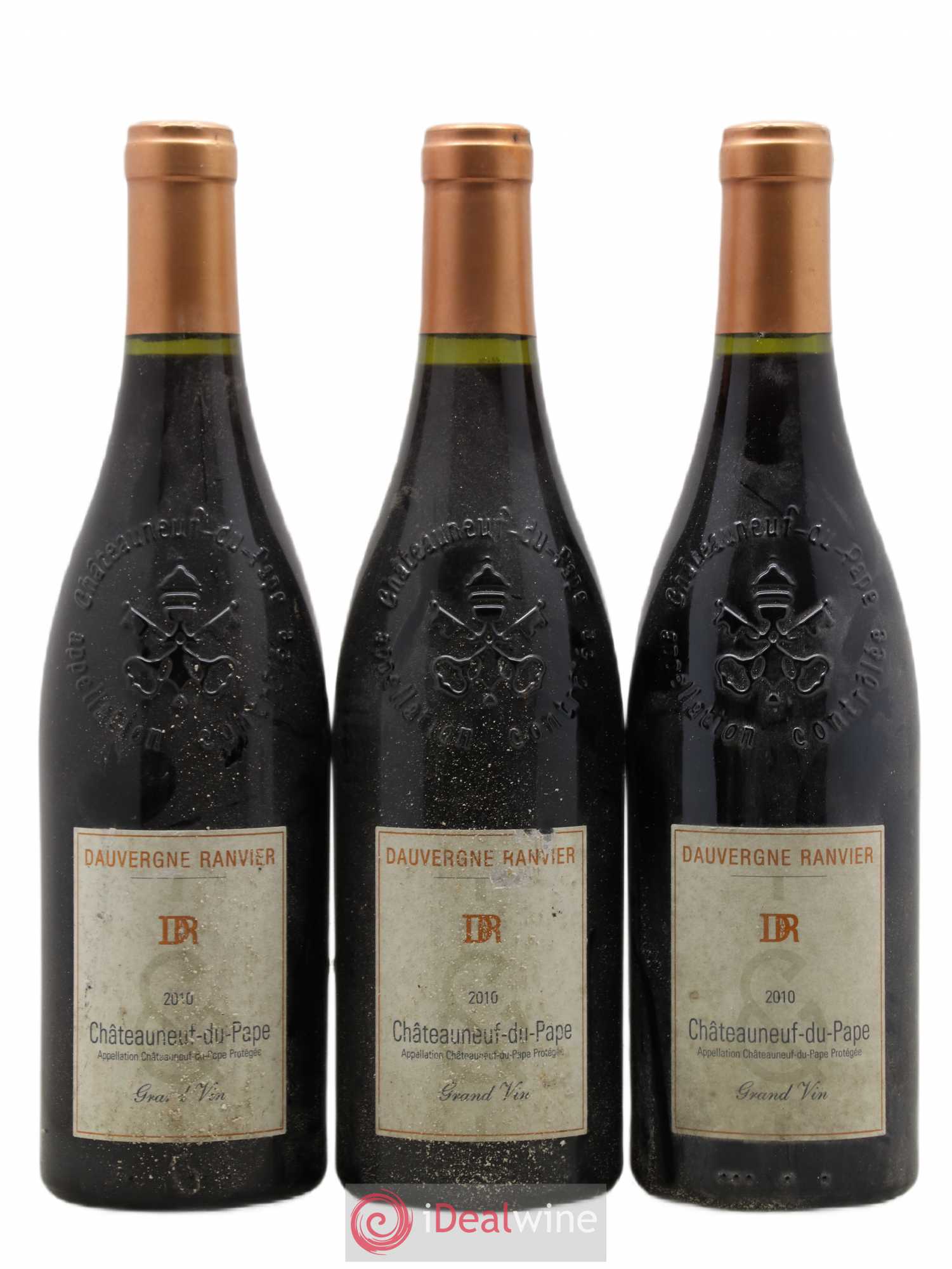 Châteauneuf-du-Pape Dauvergne Ranvier 2010 - Lot de 3 bouteilles - 0