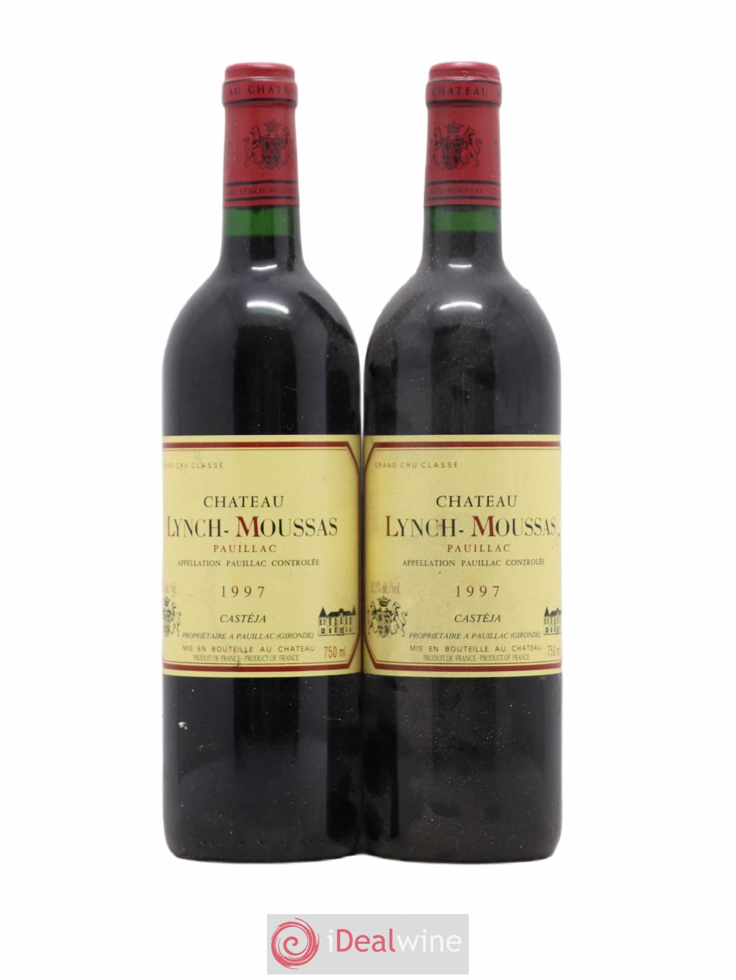 Château Lynch Moussas 5ème Grand Cru Classé 1997 - Lot de 2 bouteilles - 0