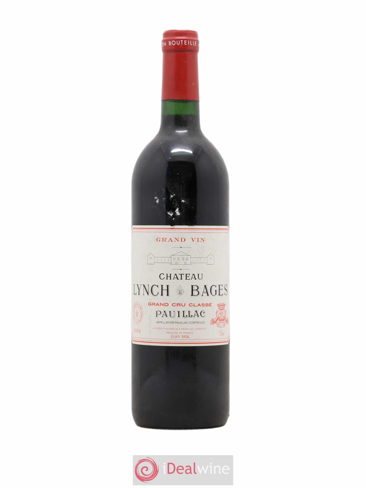 Château Lynch Bages 5ème Grand Cru Classé 1996 - Lot de 1 bouteille - 0