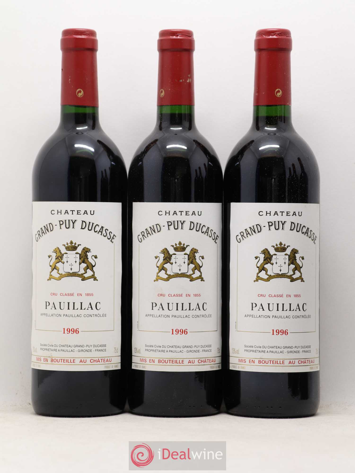 Château Grand Puy Ducasse 5ème Grand Cru Classé 1996 - Posten von 6 Flaschen - 1
