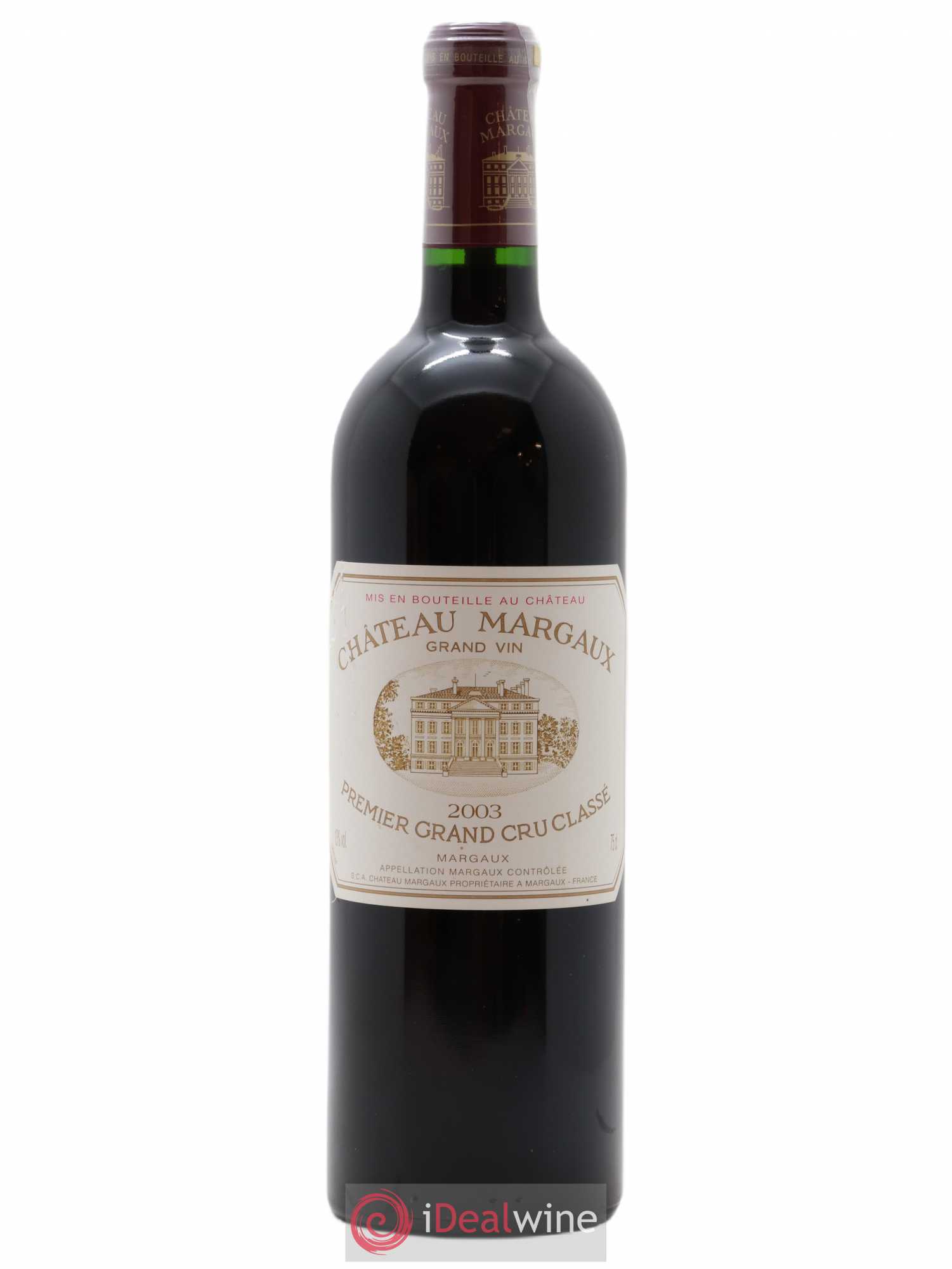 Château Margaux 1er Grand Cru Classé 2003 - Lot de 1 bouteille - 0