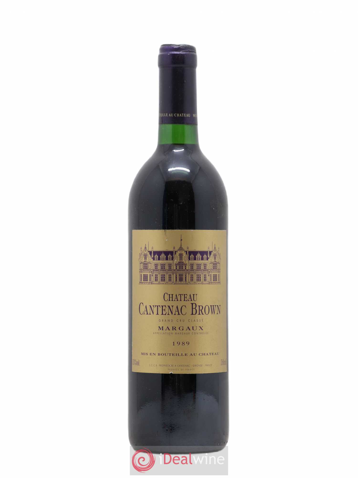 Château Cantenac Brown 3ème Grand Cru Classé 1989 - Lot de 1 bouteille - 0