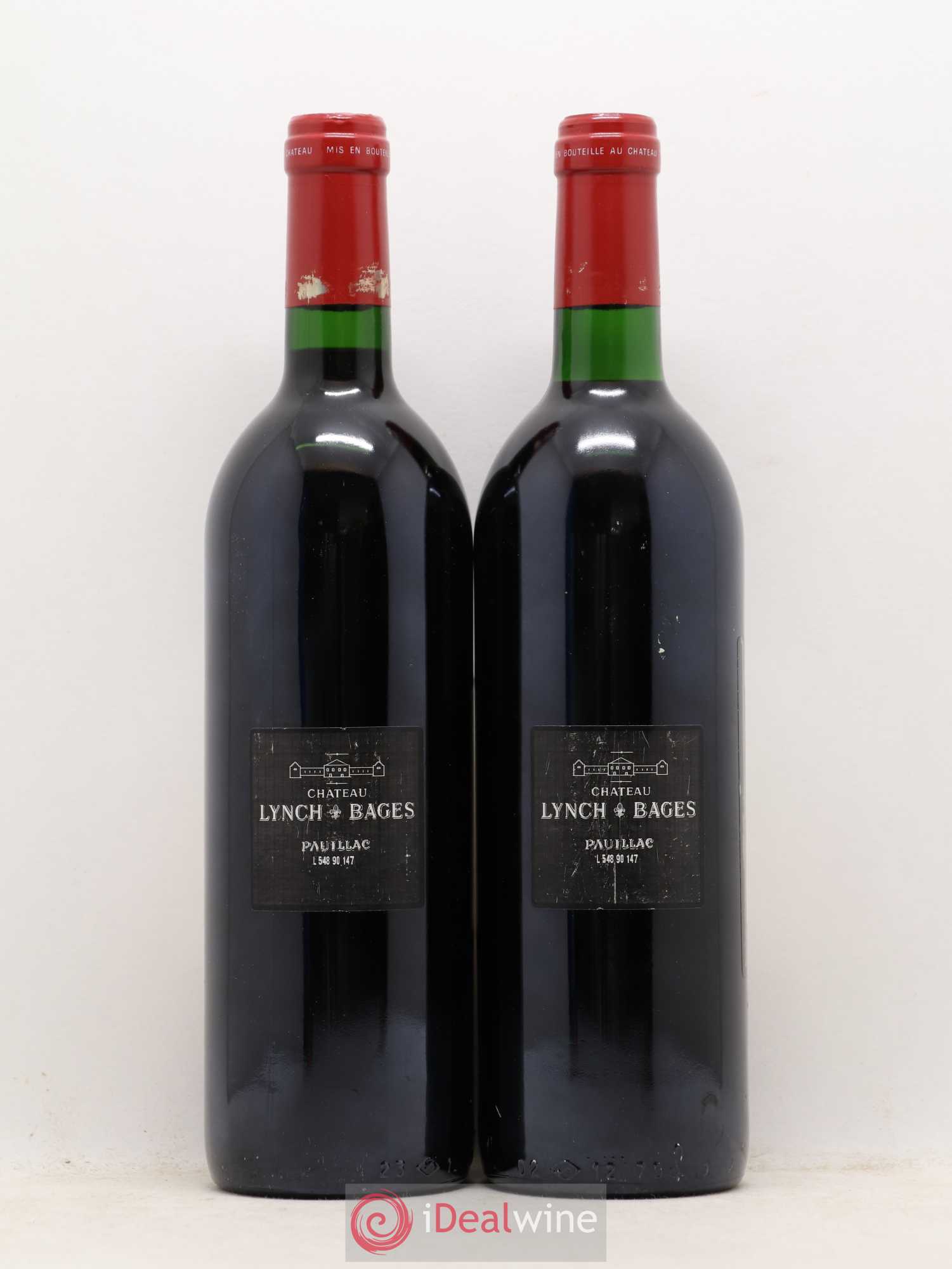 Château Lynch Bages 5ème Grand Cru Classé 1990 - Lot de 2 bouteilles - 1