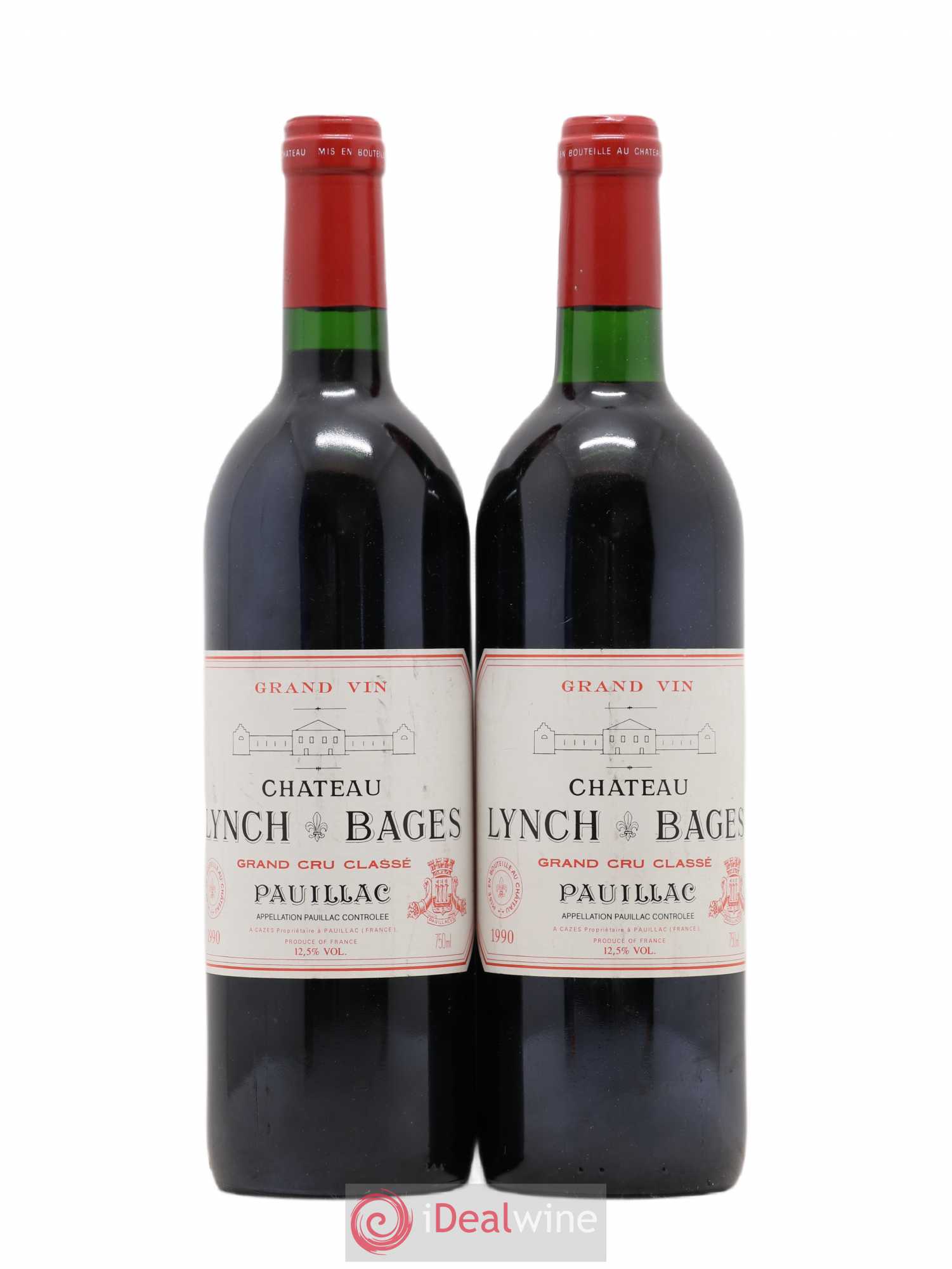 Château Lynch Bages 5ème Grand Cru Classé 1990 - Lot de 2 bouteilles - 0
