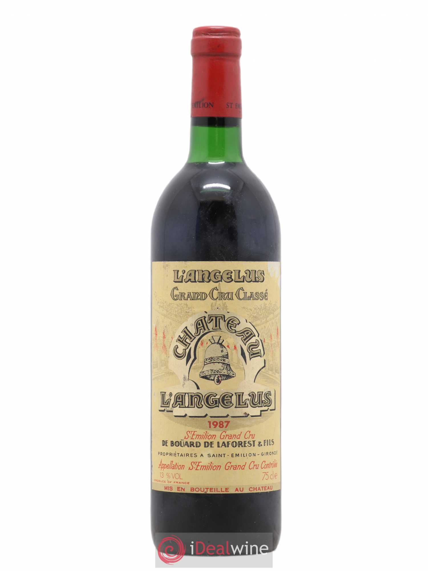 Château Angélus 1er Grand Cru Classé A 1987 - Lot de 1 bouteille - 0