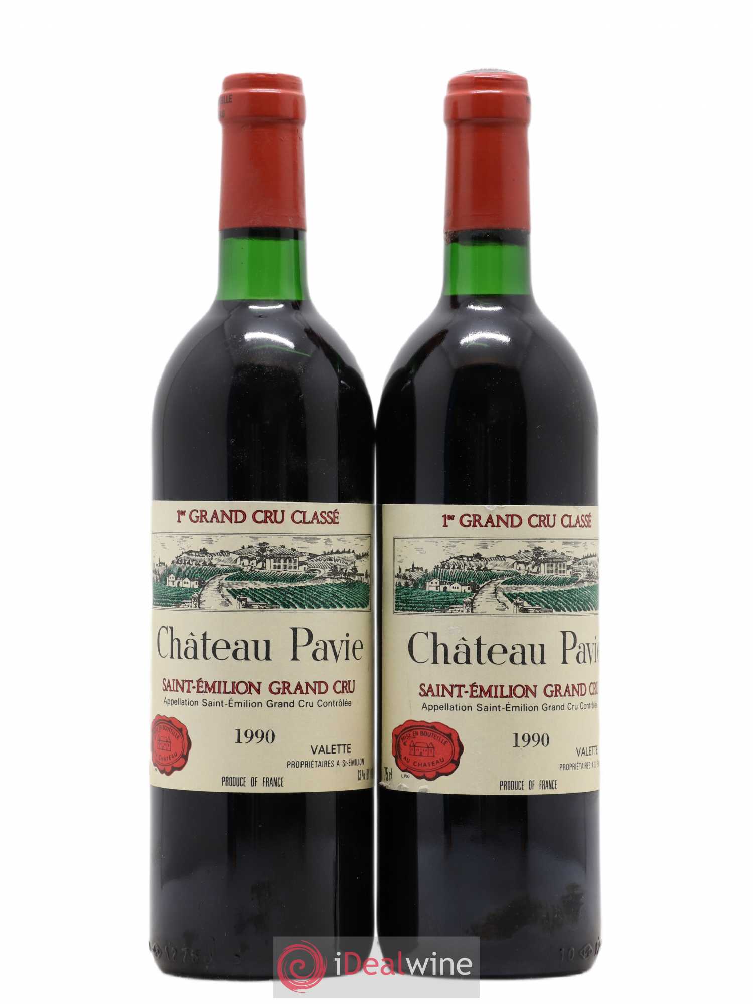 Château Pavie 1er Grand Cru Classé A 1990 - Lot de 2 bouteilles - 0