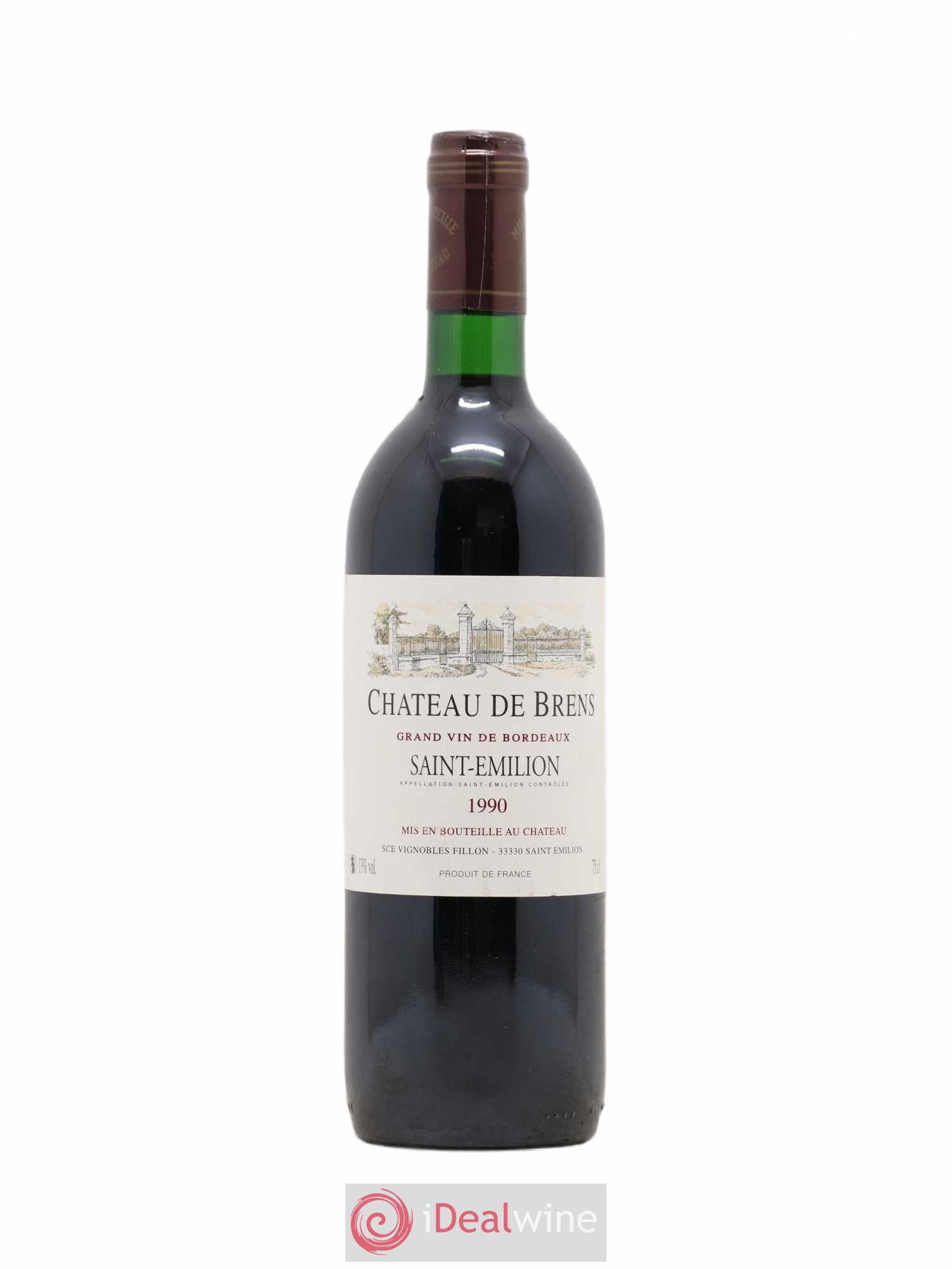 Saint-Émilion Château de Brens 1990 - Posten von 1 Flasche - 0
