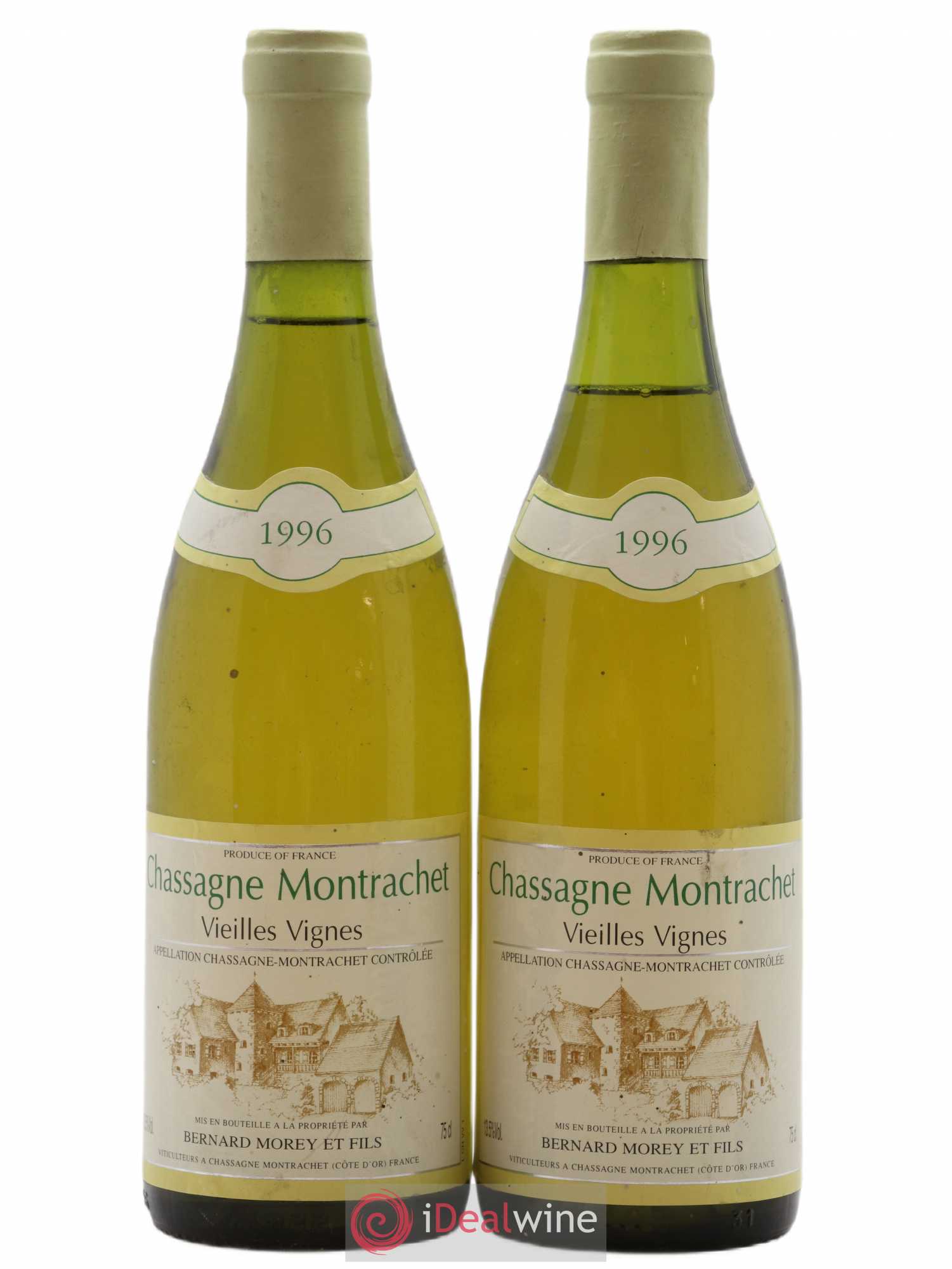 Chassagne-Montrachet Vieilles Vignes Bernard Morey 1996 - Posten von 2 Flaschen - 0