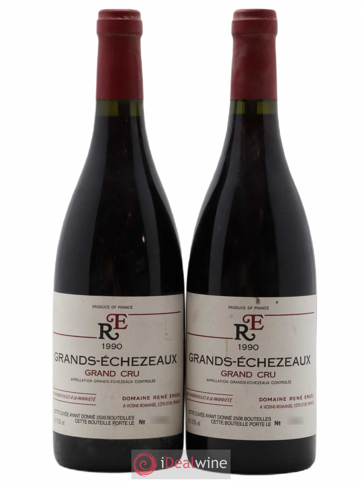Grands-Echezeaux Grand Cru Domaine René Engel - Domaine Eugénie 1990 - Lot de 2 bouteilles - 0