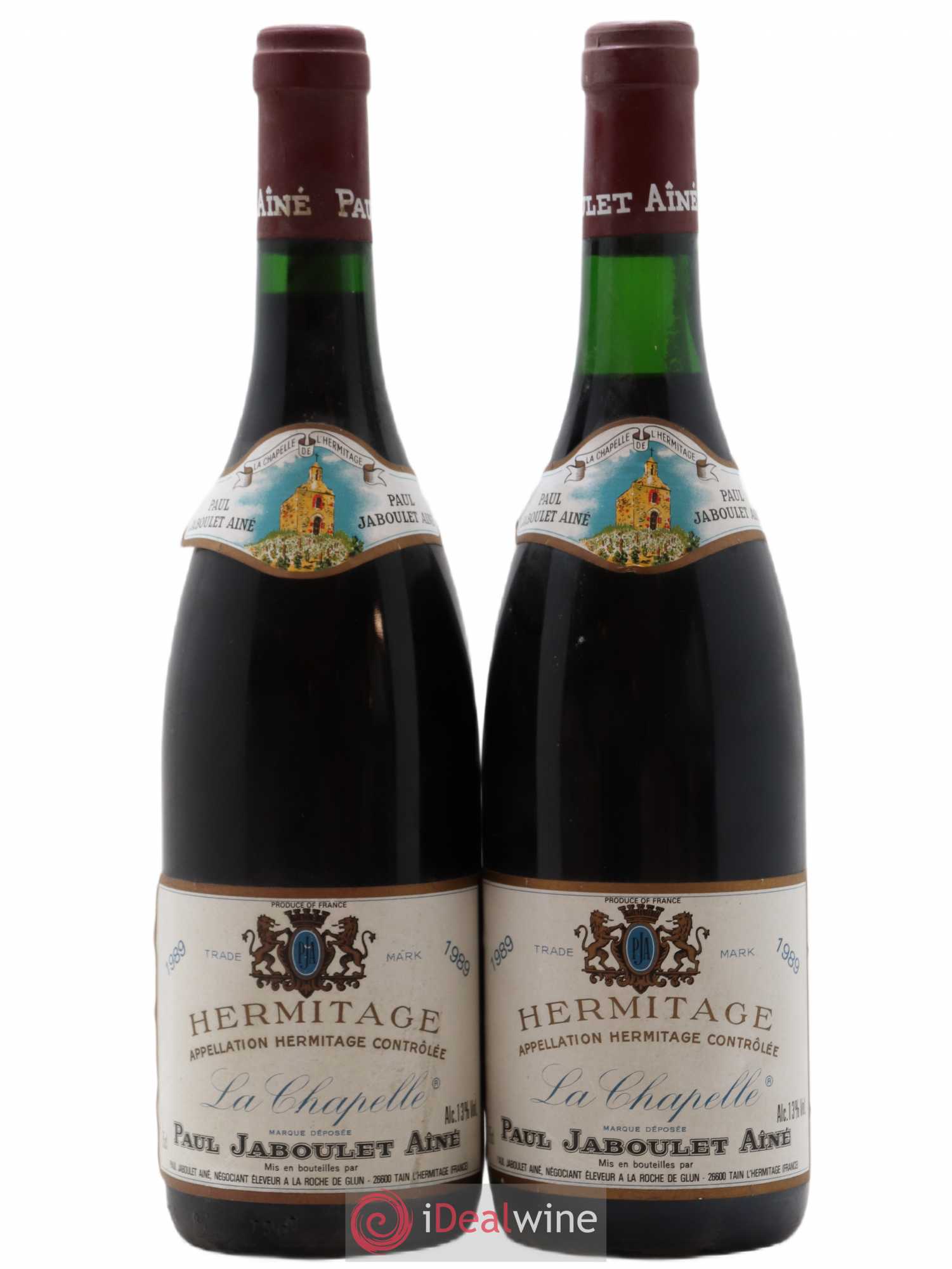 Hermitage La Chapelle Paul Jaboulet Ainé 1989 - Lot de 2 bouteilles - 0