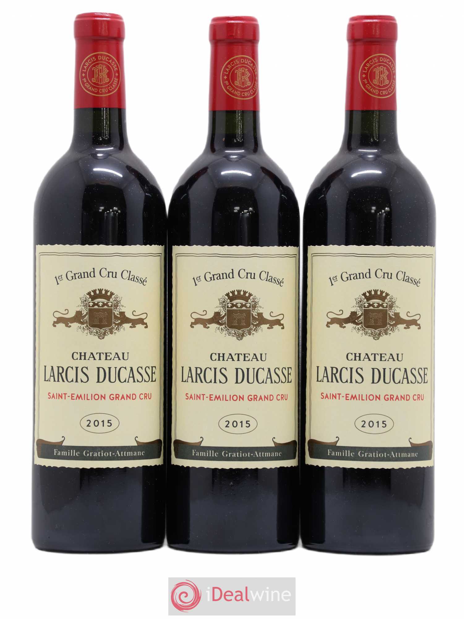 Château Larcis Ducasse 1er Grand Cru Classé B 2015 - Lot de 3 bouteilles - 0