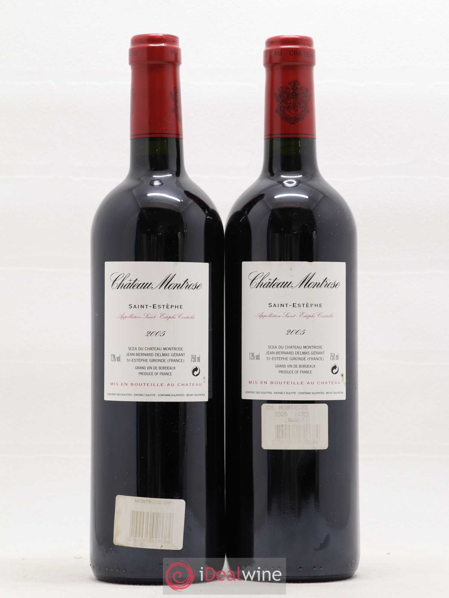 Château Montrose 2ème Grand Cru Classé 2005 - Lot de 2 bouteilles - 1