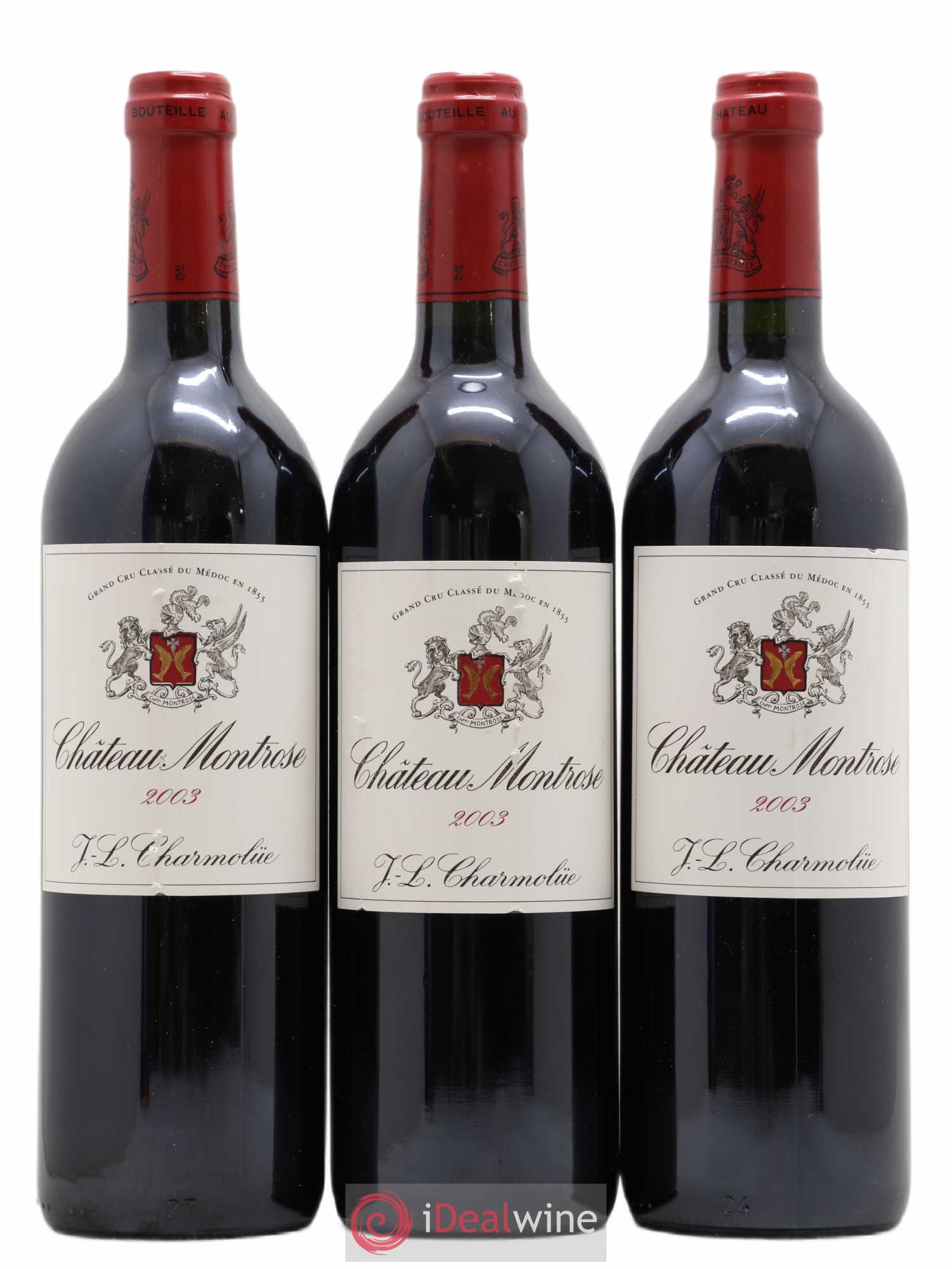 Château Montrose 2ème Grand Cru Classé 2003 - Lot de 3 bouteilles - 0