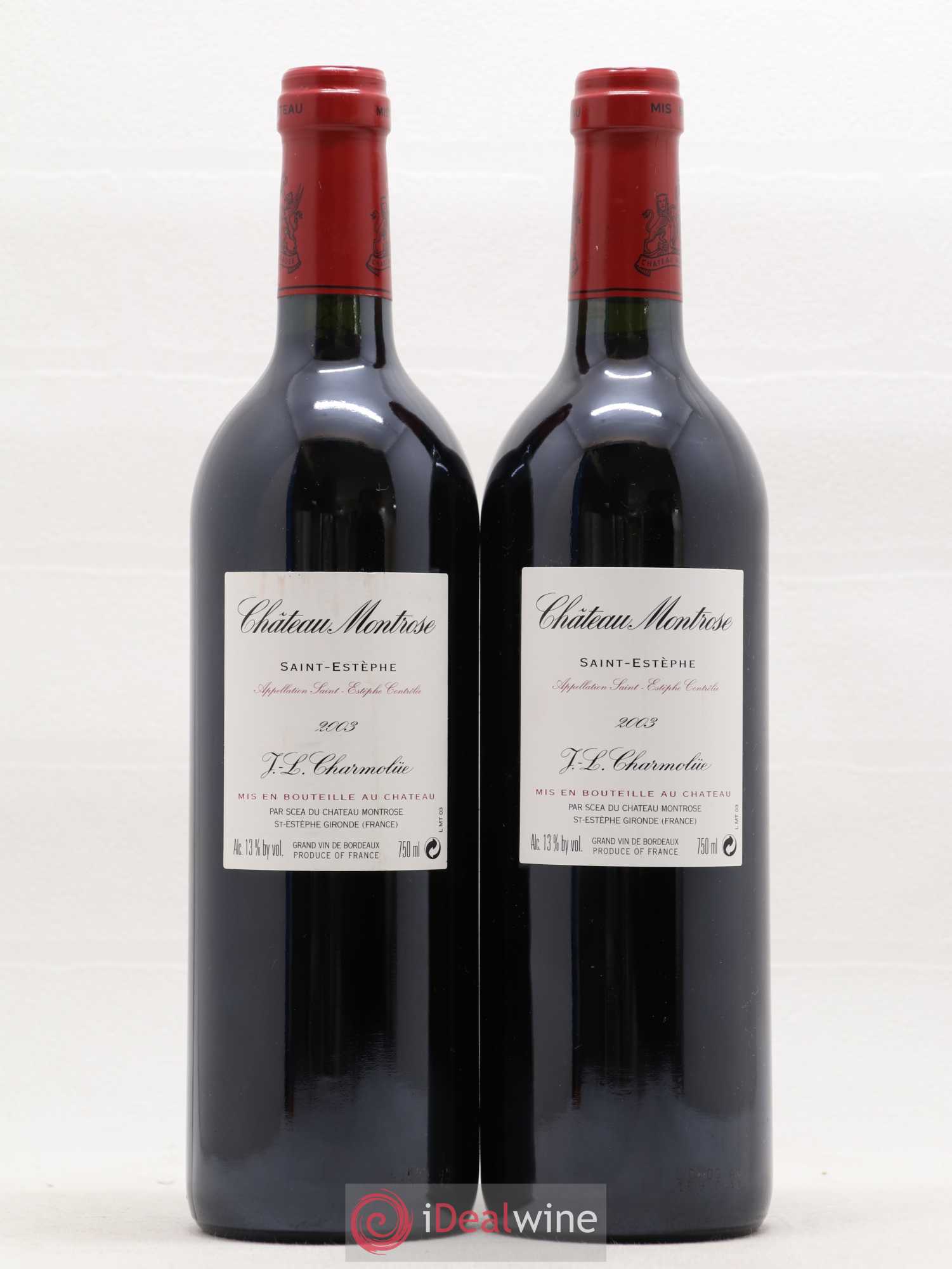 Château Montrose 2ème Grand Cru Classé 2003 - Lot de 2 bouteilles - 1