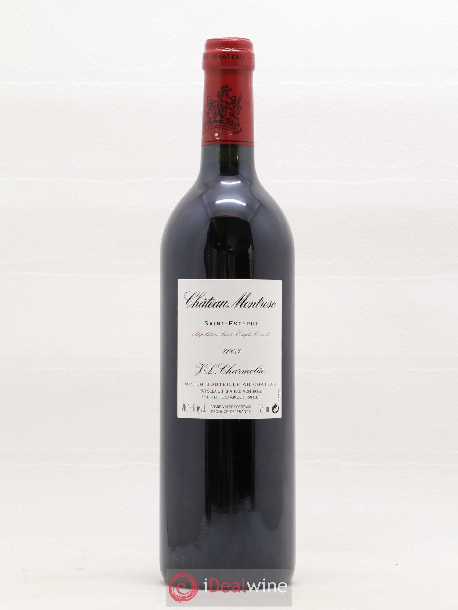 Château Montrose 2ème Grand Cru Classé 2003 - Lot de 1 bouteille - 1