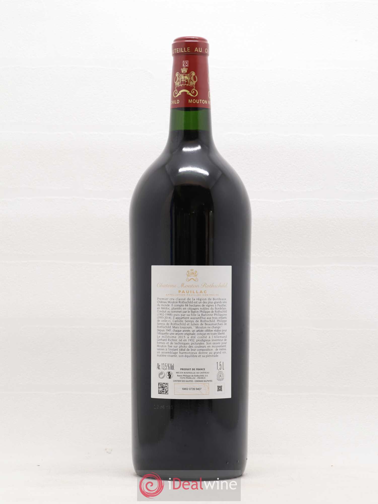 Château Mouton Rothschild 1er Grand Cru Classé 2015 - Lot de 1 magnum - 1