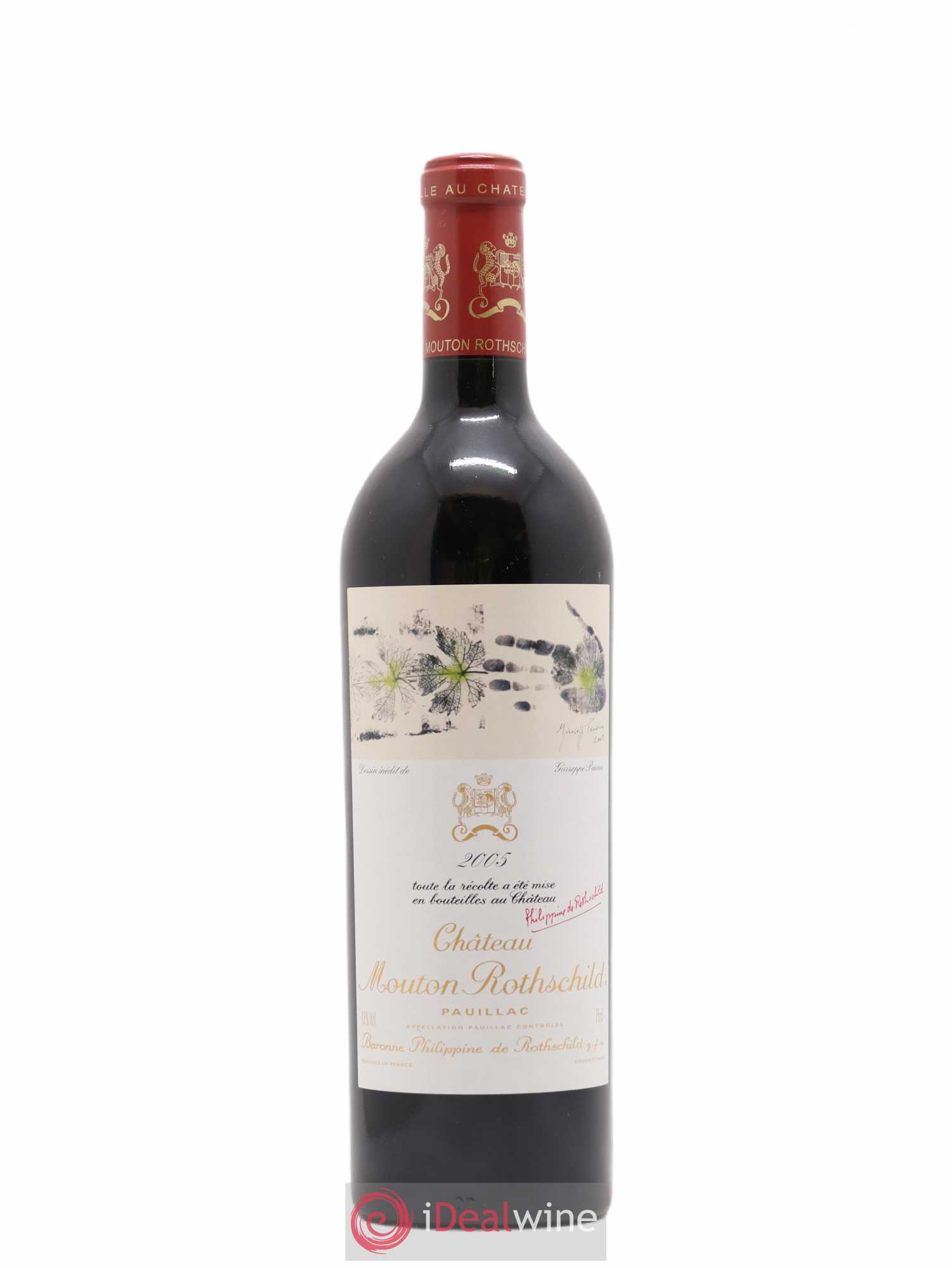 Château Mouton Rothschild 1er Grand Cru Classé 2005 - Lot de 1 bouteille - 0
