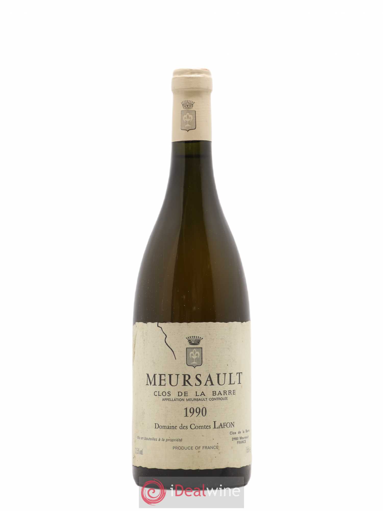 Meursault Clos de la Barre Comtes Lafon (Domaine des) 1990 - Lot de 1 bouteille - 0
