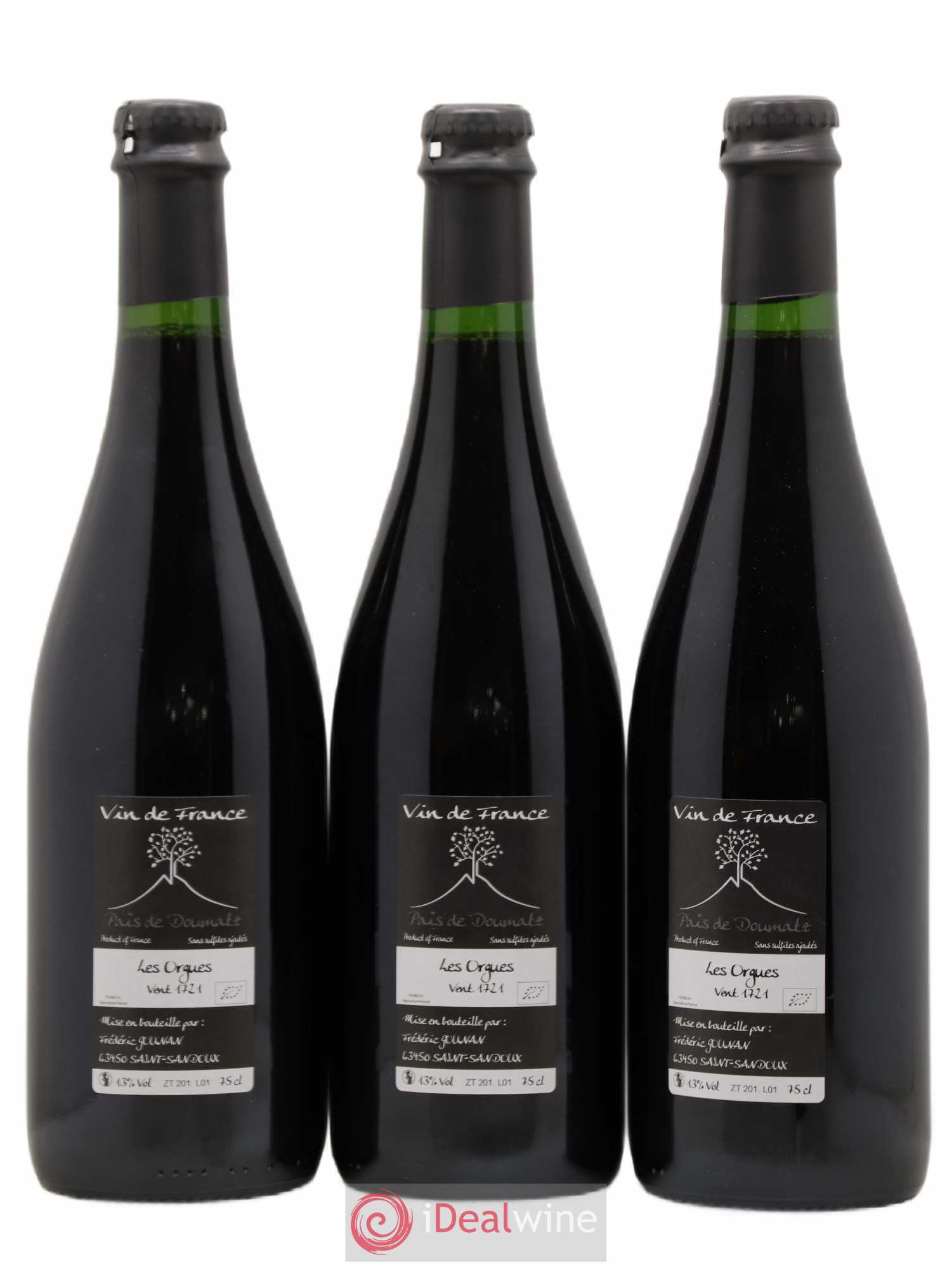 Vin de France Les Orgues Vignoble de l'Arbre Blanc 2017 - Lot de 3 bouteilles - 1