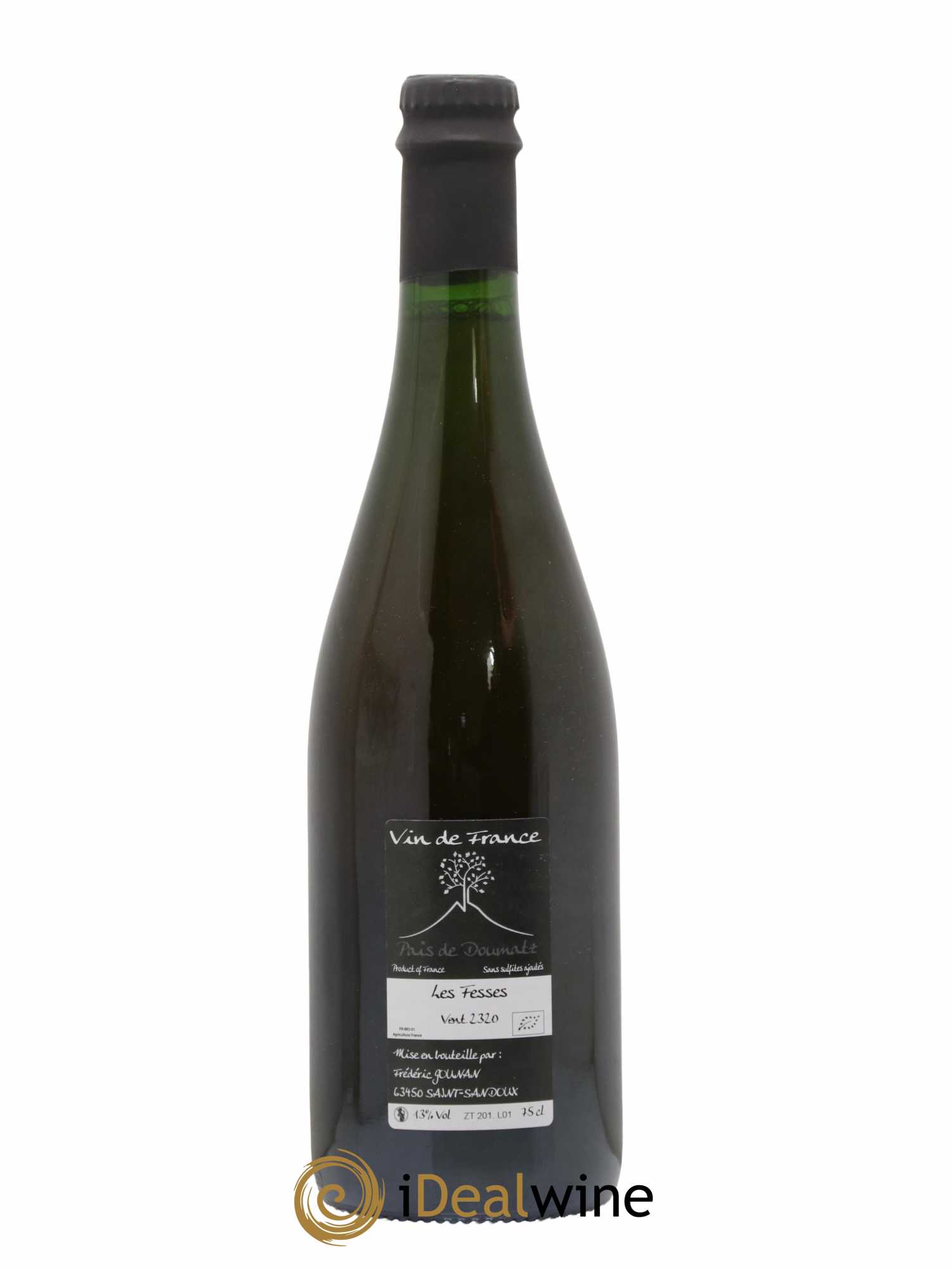 Vin de France Les Fesses Vignoble de l'Arbre Blanc 2020 - Lot de 1 bouteille - 1
