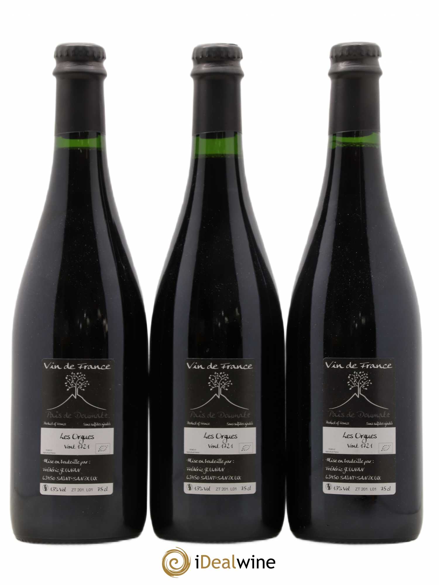 Vin de France Les Orgues Vignoble de l'Arbre Blanc 2017 - Lot de 3 bouteilles - 1