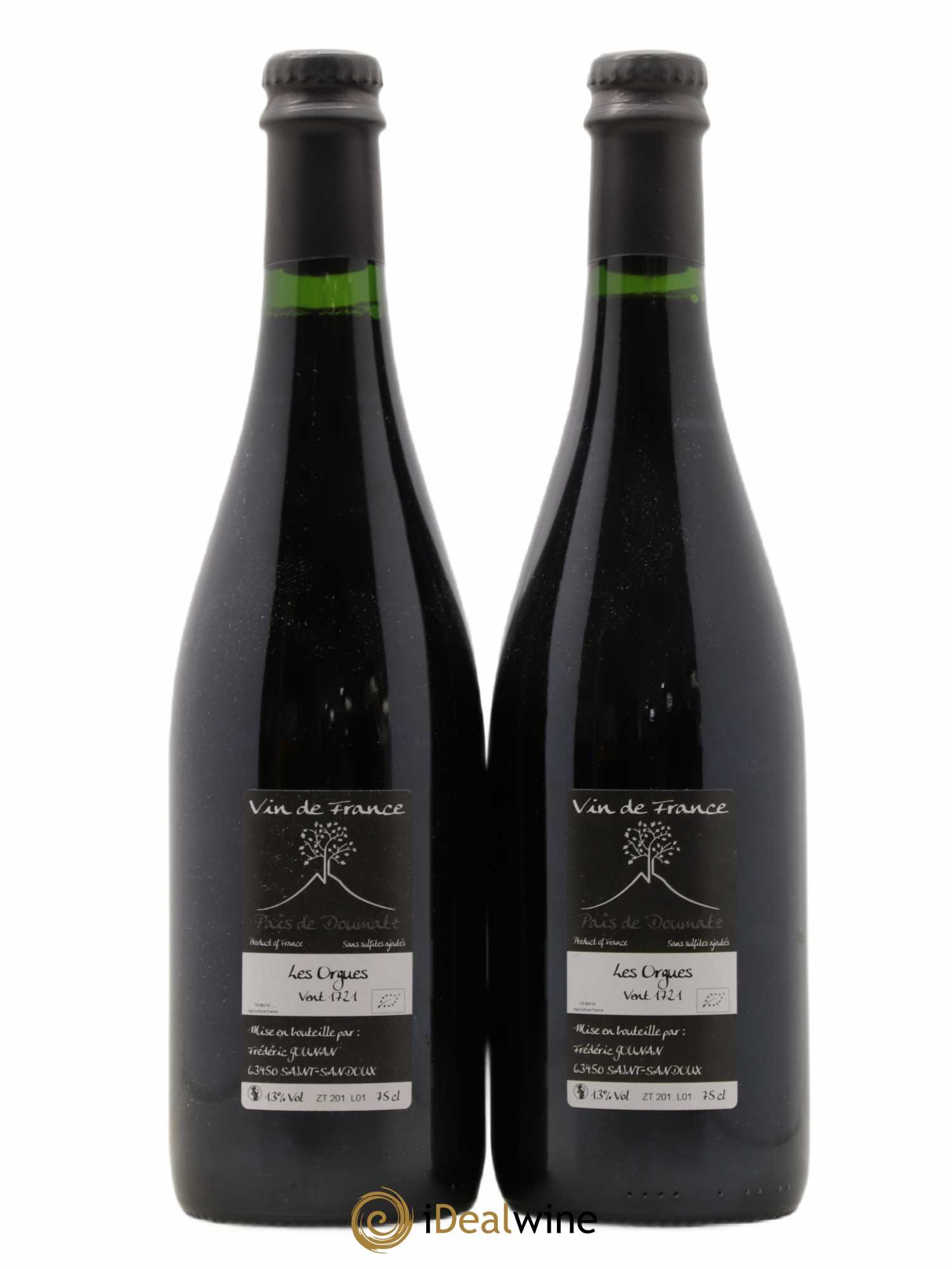 Vin de France Les Orgues Vignoble de l'Arbre Blanc 2017 - Lot de 2 bouteilles - 1