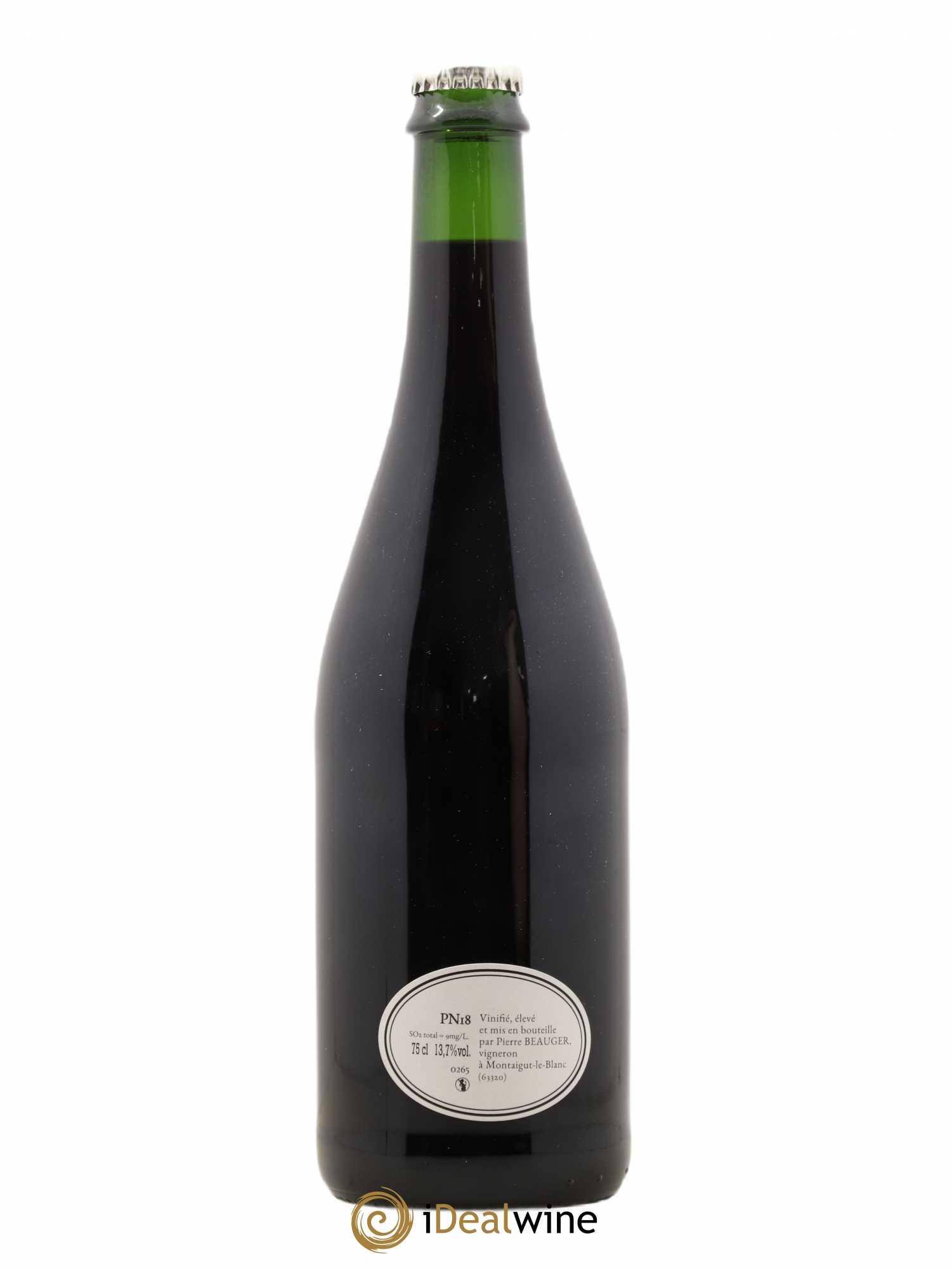Vin de France Pinot noir Pierre Beauger 2018 - Lot de 1 bouteille - 0