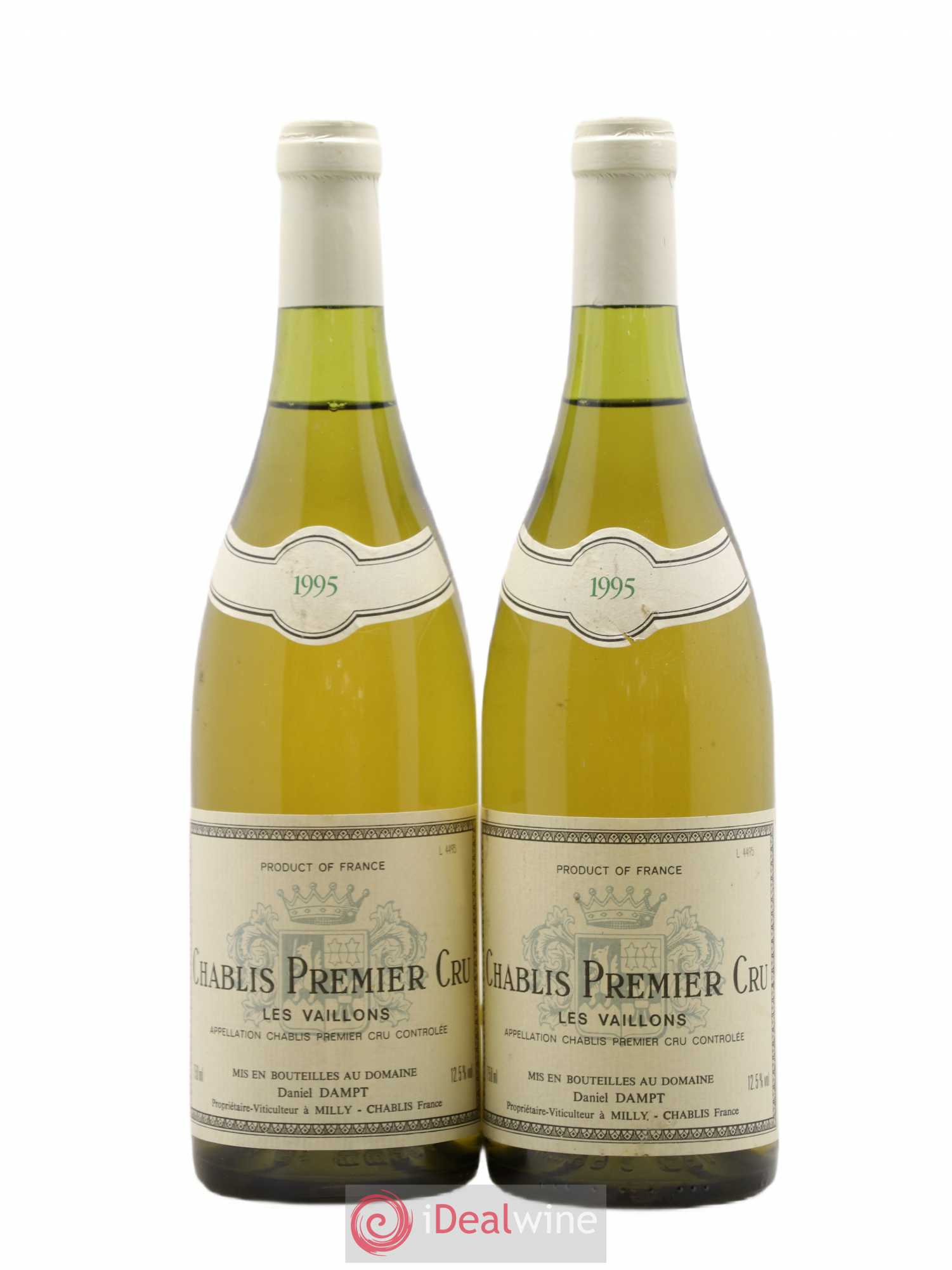 Chablis 1er Cru Vaillons Daniel Dampt 1995 - Posten von 2 Flaschen - 0