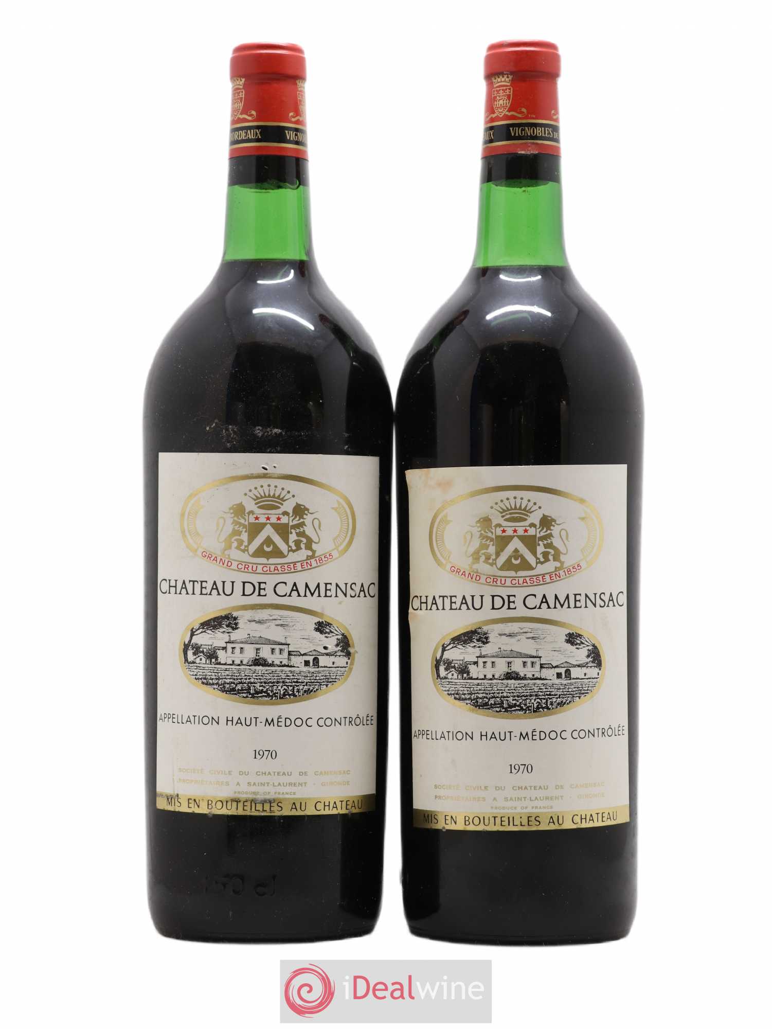 Château Camensac 5ème Grand Cru Classé 1970 - Lot de 2 magnums - 0