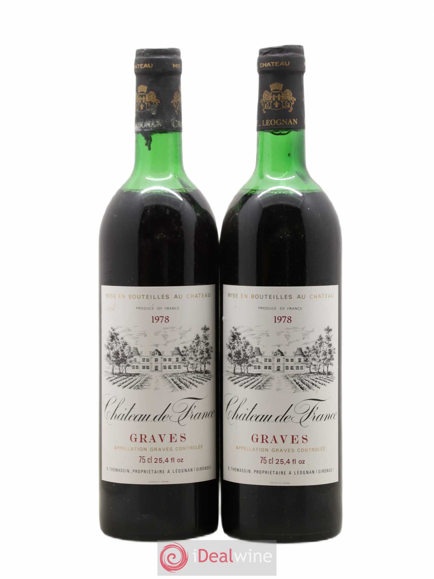 Château de France 1978 - Lot de 2 bouteilles - 0