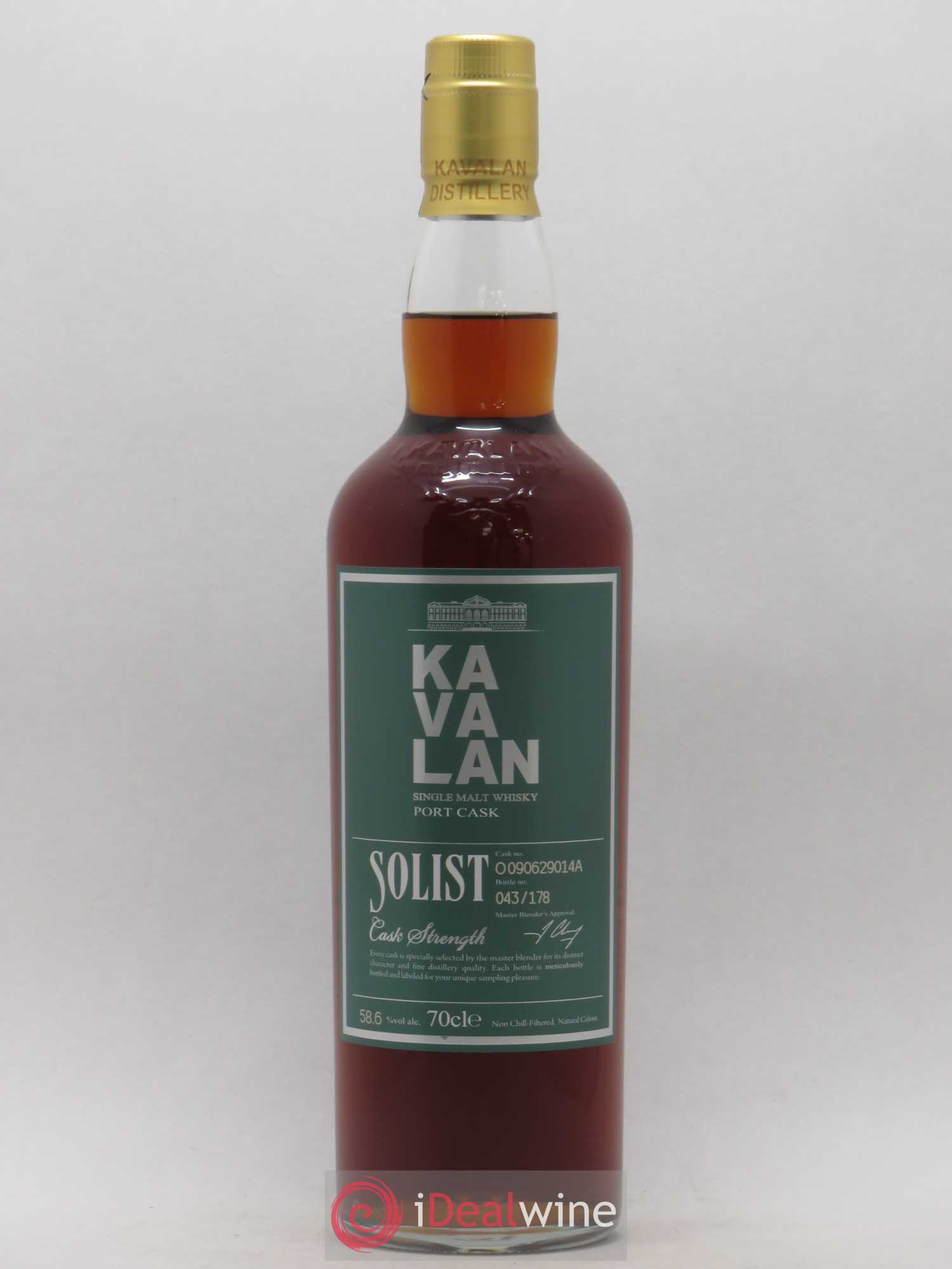 Kavalan Of. Solist Port Cask n°O090629014A - One of 178 - bottled 2016 Cask Strength - Lot de 1 bouteille - 1