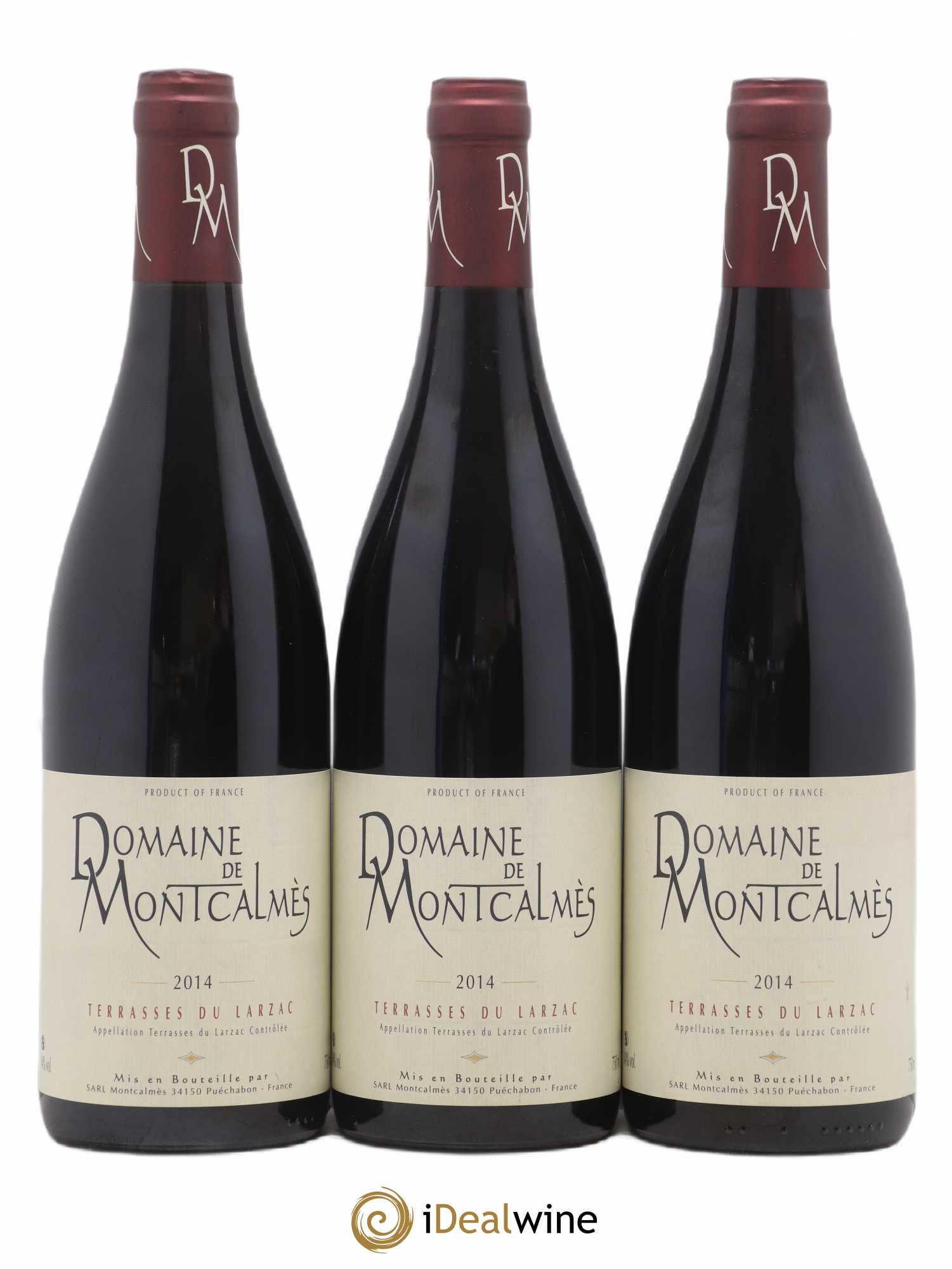 Terrasses du Larzac Domaine de Montcalmès Frédéric Pourtalié 2014 - Lot de 12 bouteilles - 1