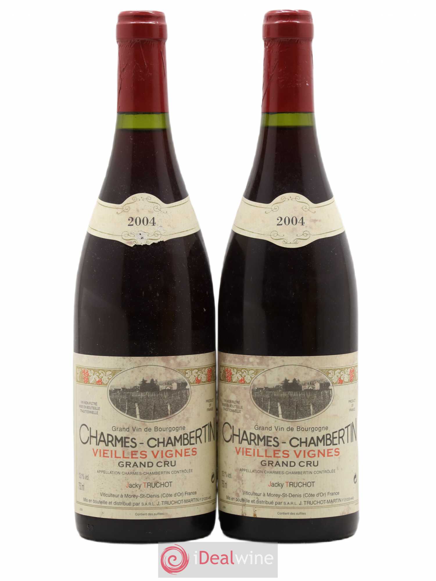 Charmes-Chambertin Grand Cru Vieilles Vignes Jacky Truchot 2004 - Lot de 2 bouteilles - 0
