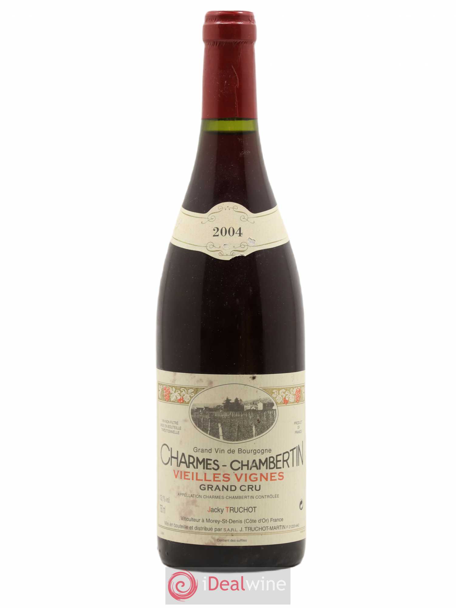 Charmes-Chambertin Grand Cru Vieilles Vignes Jacky Truchot 2004 - Lot de 1 bouteille - 0