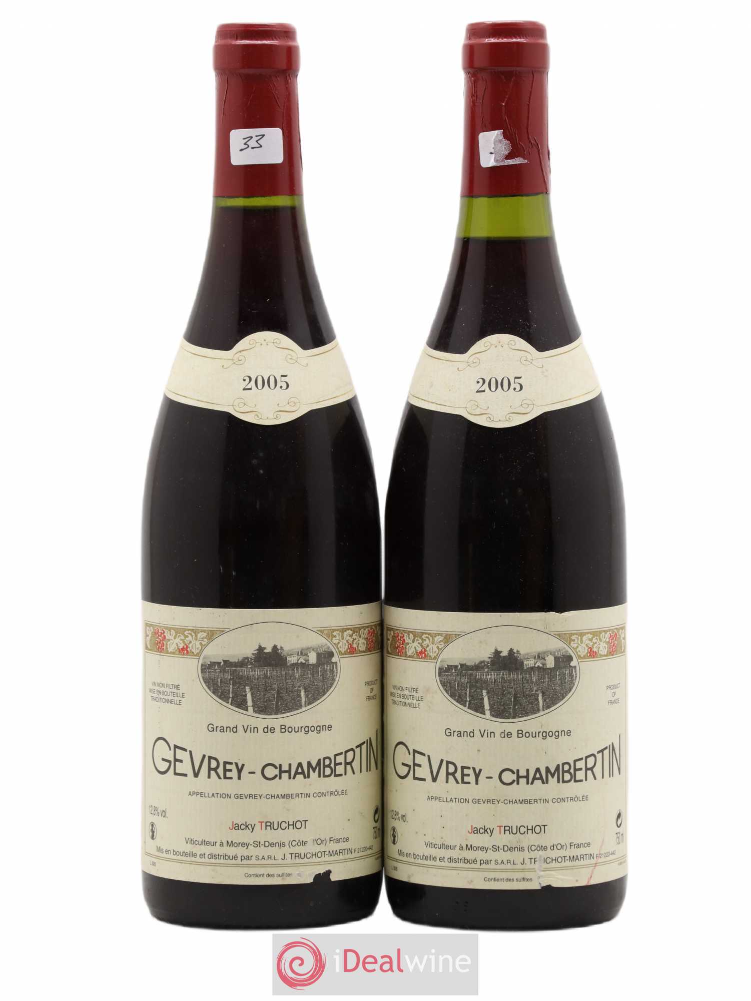 Gevrey-Chambertin Jacky Truchot 2005 - Lot de 2 bouteilles - 0