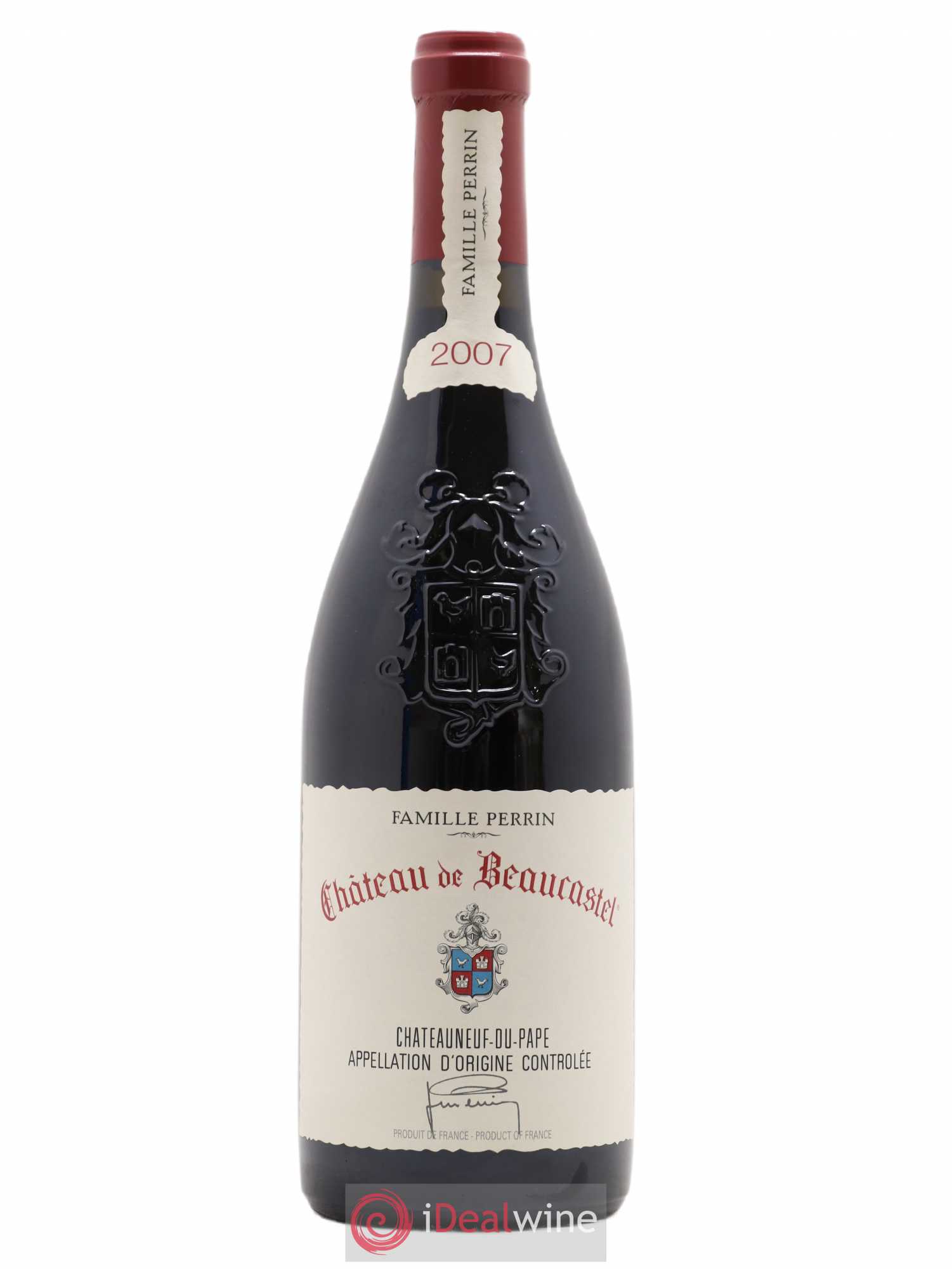 Châteauneuf-du-Pape Château de Beaucastel Famille Perrin 2007 - Lot de 1 bouteille - 0