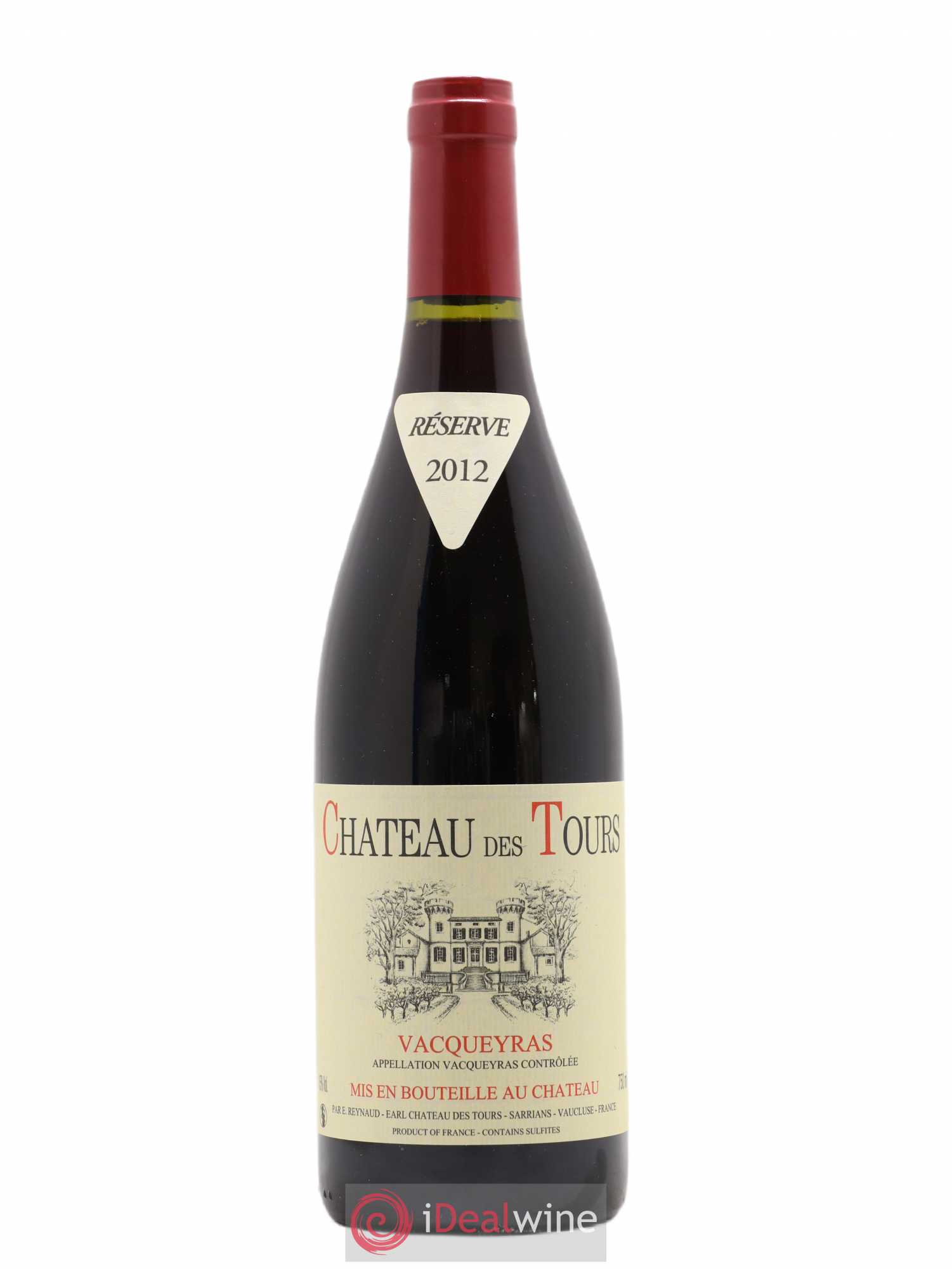 Vacqueyras Château des Tours Emmanuel Reynaud 2012 - Lot de 1 bouteille - 0