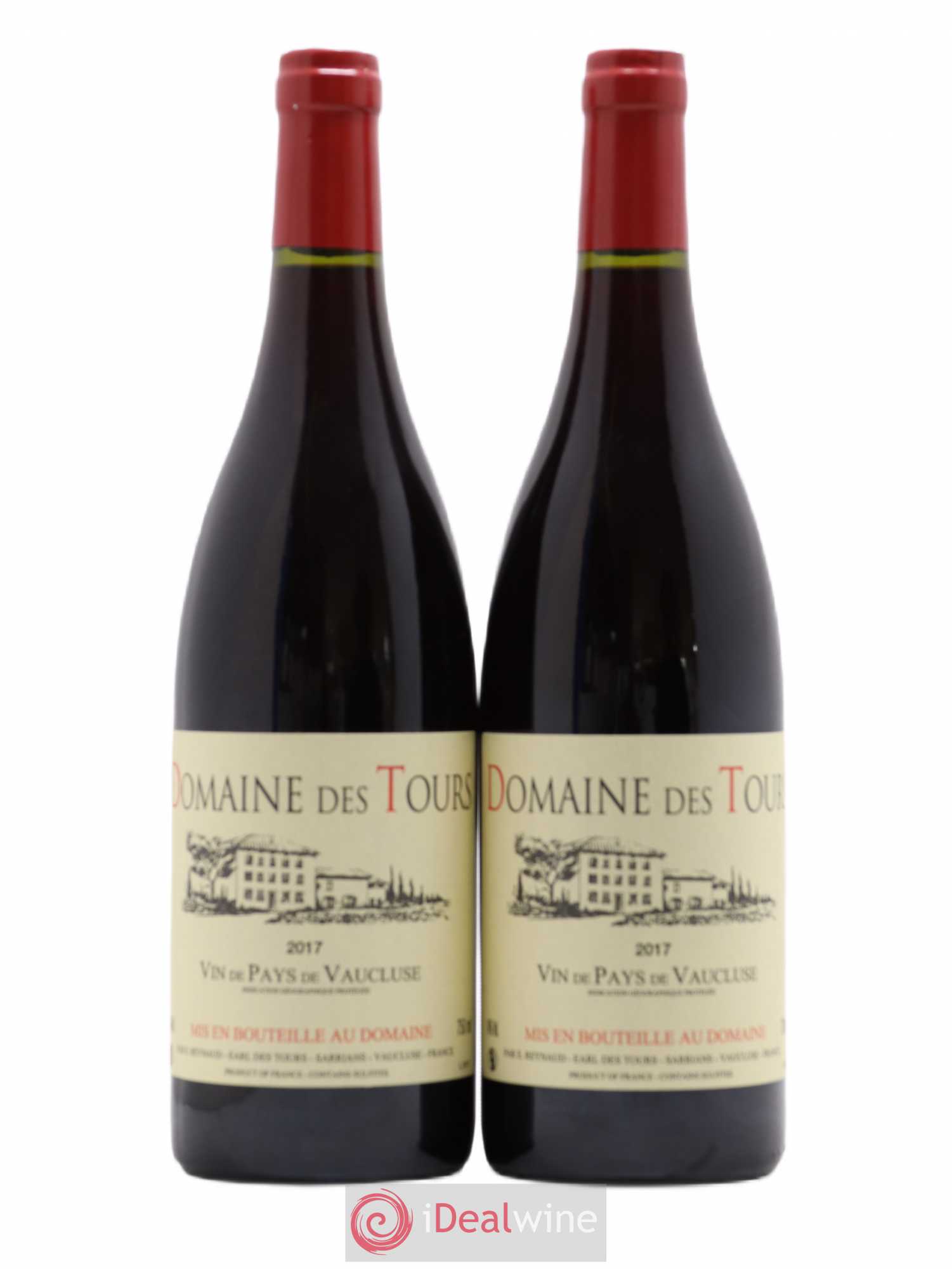 Vaucluse (Vin de Pays de Vaucluse) Domaine des Tours Emmanuel Reynaud 2017 - Lot de 2 bouteilles - 0