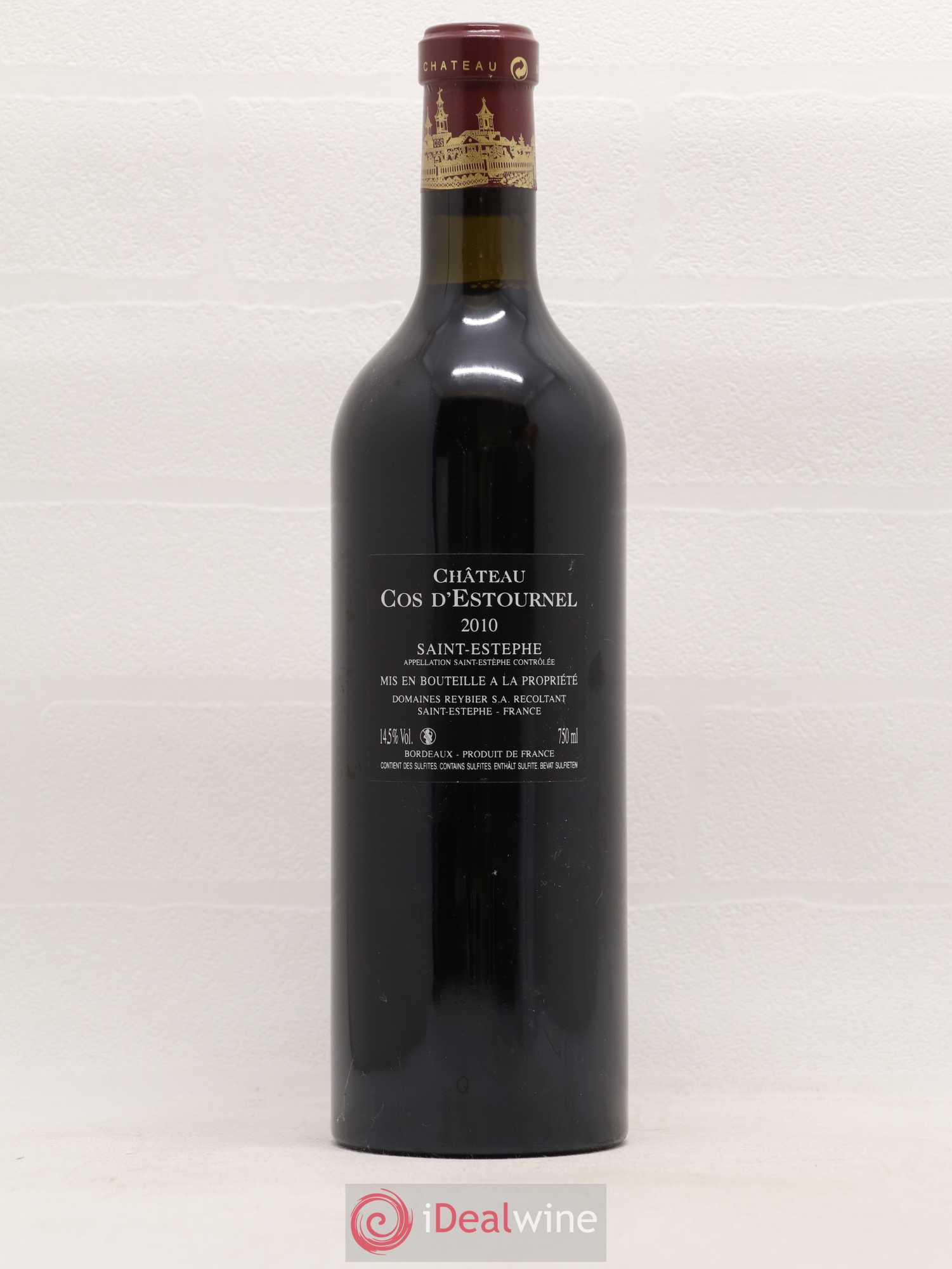 Cos d'Estournel 2ème Grand Cru Classé 2010 - Lot de 1 bouteille - 1