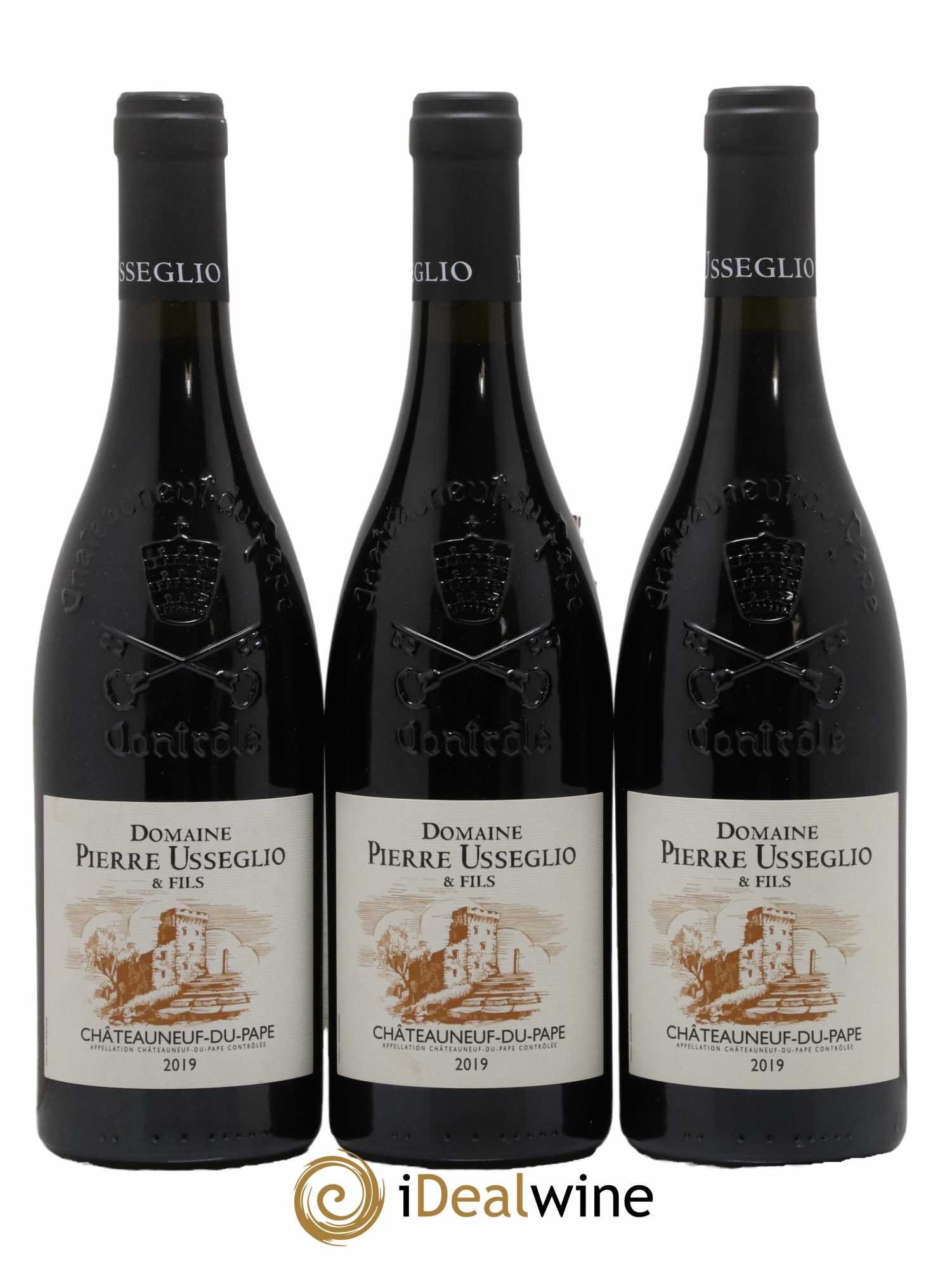 Châteauneuf-du-Pape Tradition Pierre Usseglio & Fils 2019 - Lot de 3 bouteilles - 0