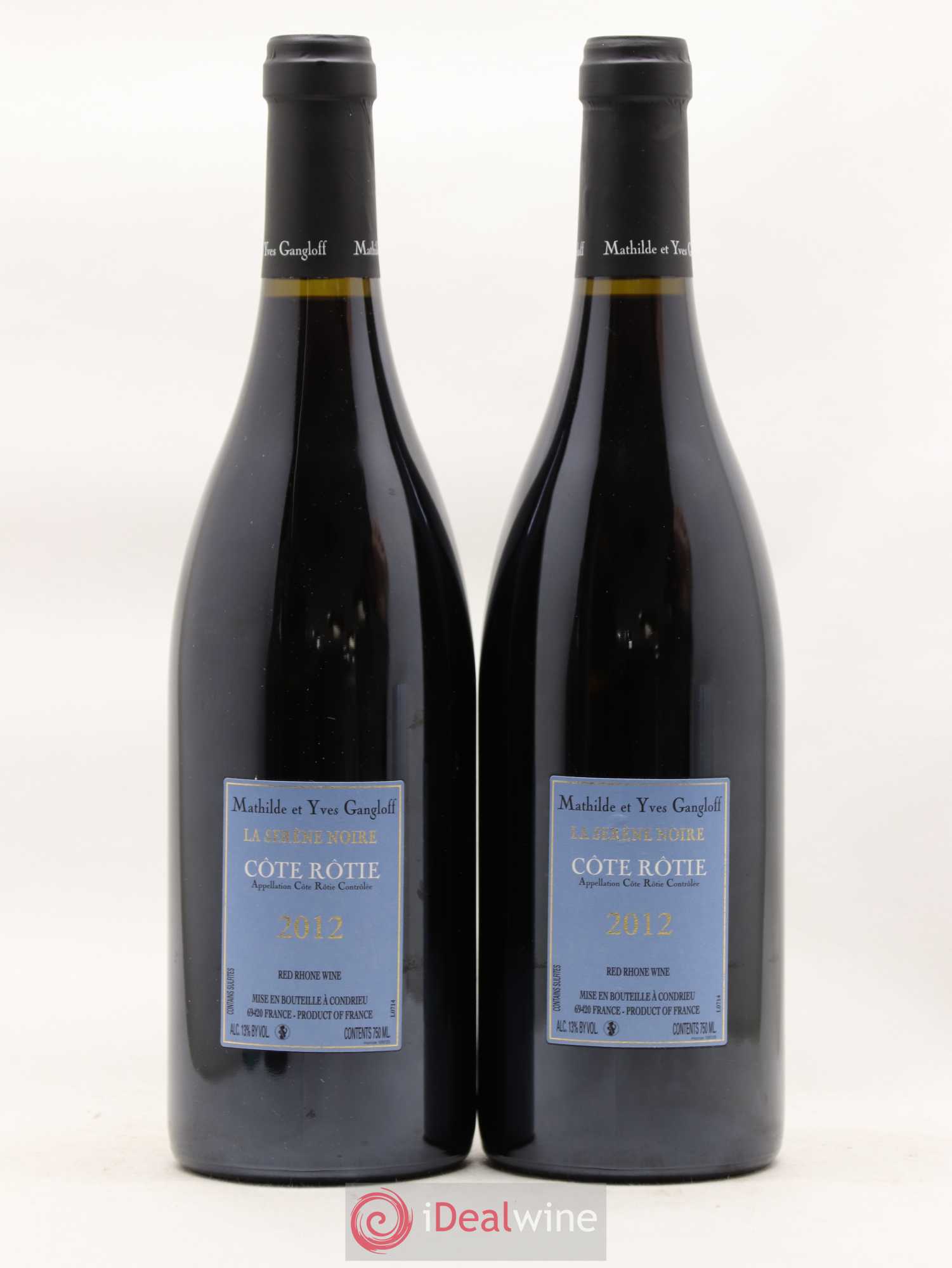 Côte-Rôtie La Sereine Noire Gangloff (Domaine) 2012 - Lot de 2 bouteilles - 1