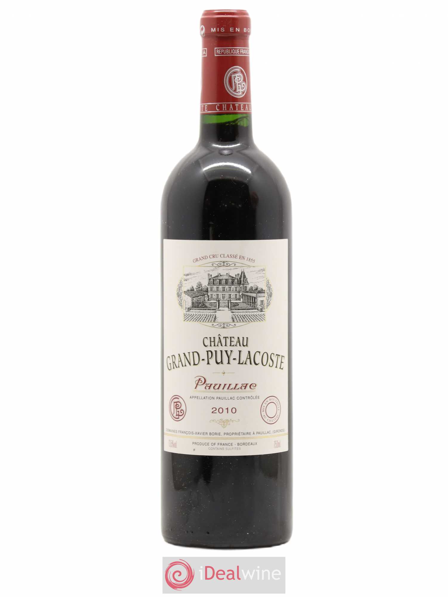 Château Grand Puy Lacoste 5ème Grand Cru Classé 2010 - Lot de 1 bouteille - 0