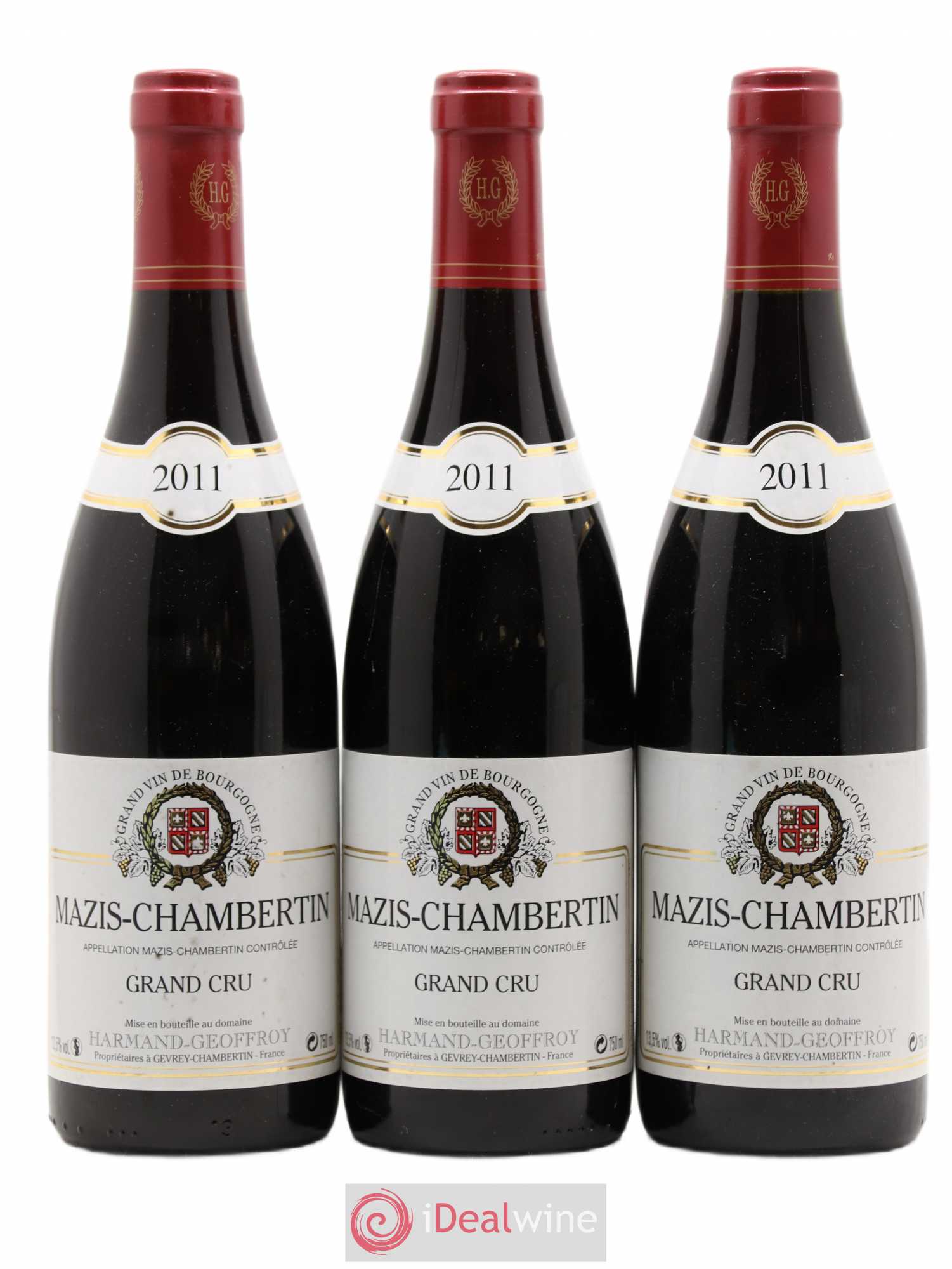 Mazis-Chambertin Grand Cru Harmand-Geoffroy (Domaine) 2011 - Lot de 3 bouteilles - 0