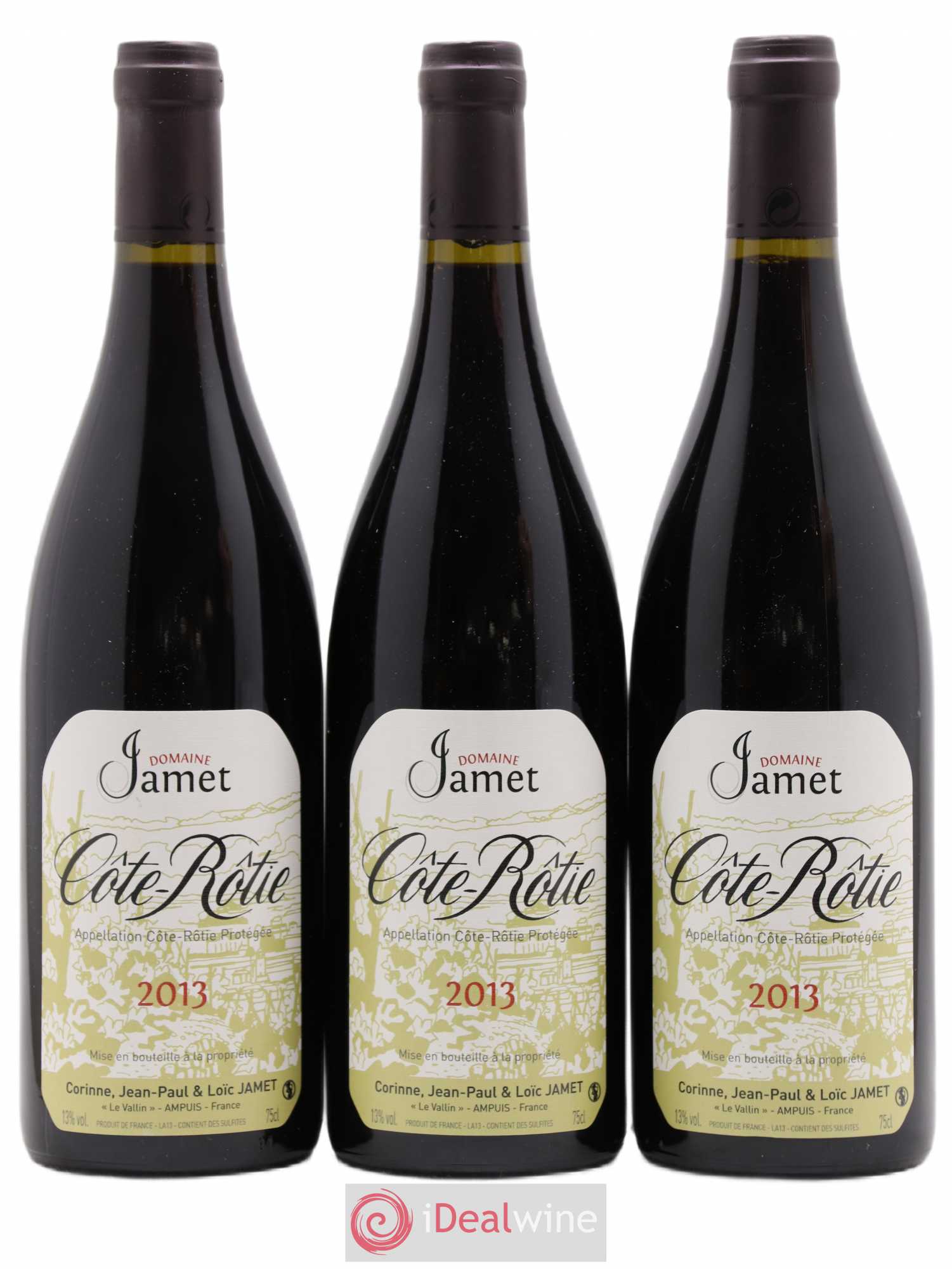 Côte-Rôtie Jamet (Domaine) 2013 - Lot de 3 bouteilles - 0