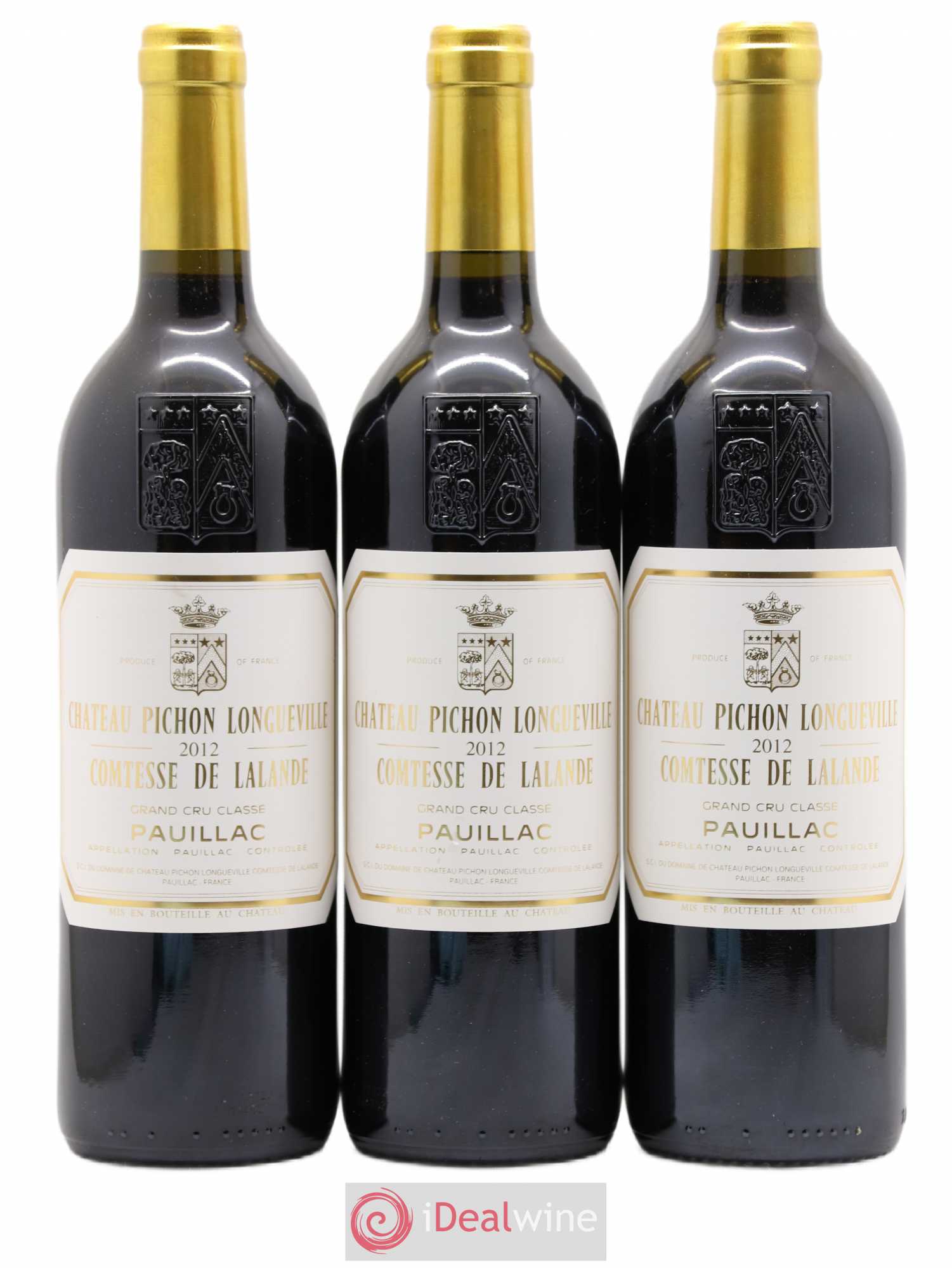 Château Pichon Longueville Comtesse de Lalande 2ème Grand Cru Classé 2012 - Lot de 3 bouteilles - 0